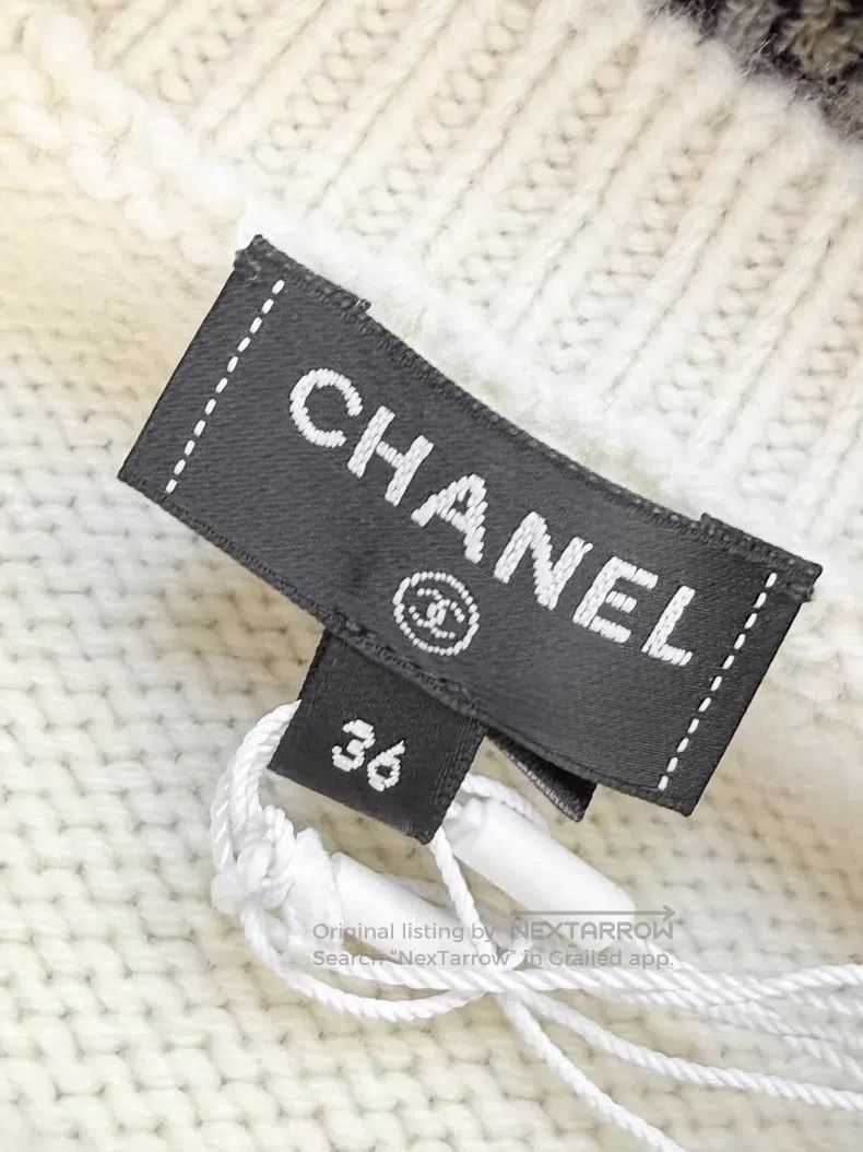 Chanel Chanel Pin black long-sleeved deer pattern long-sleeved kn Size XS / US 0-2 / IT 36-38 - 6 Thumbnail