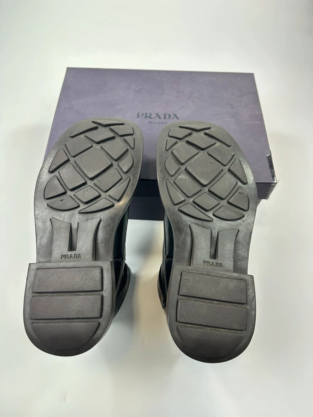 Prada Prada Milano FW1999 Black Leather Square Toe Mid Ankle Boots Size US 9 / EU 42 - 11 Thumbnail