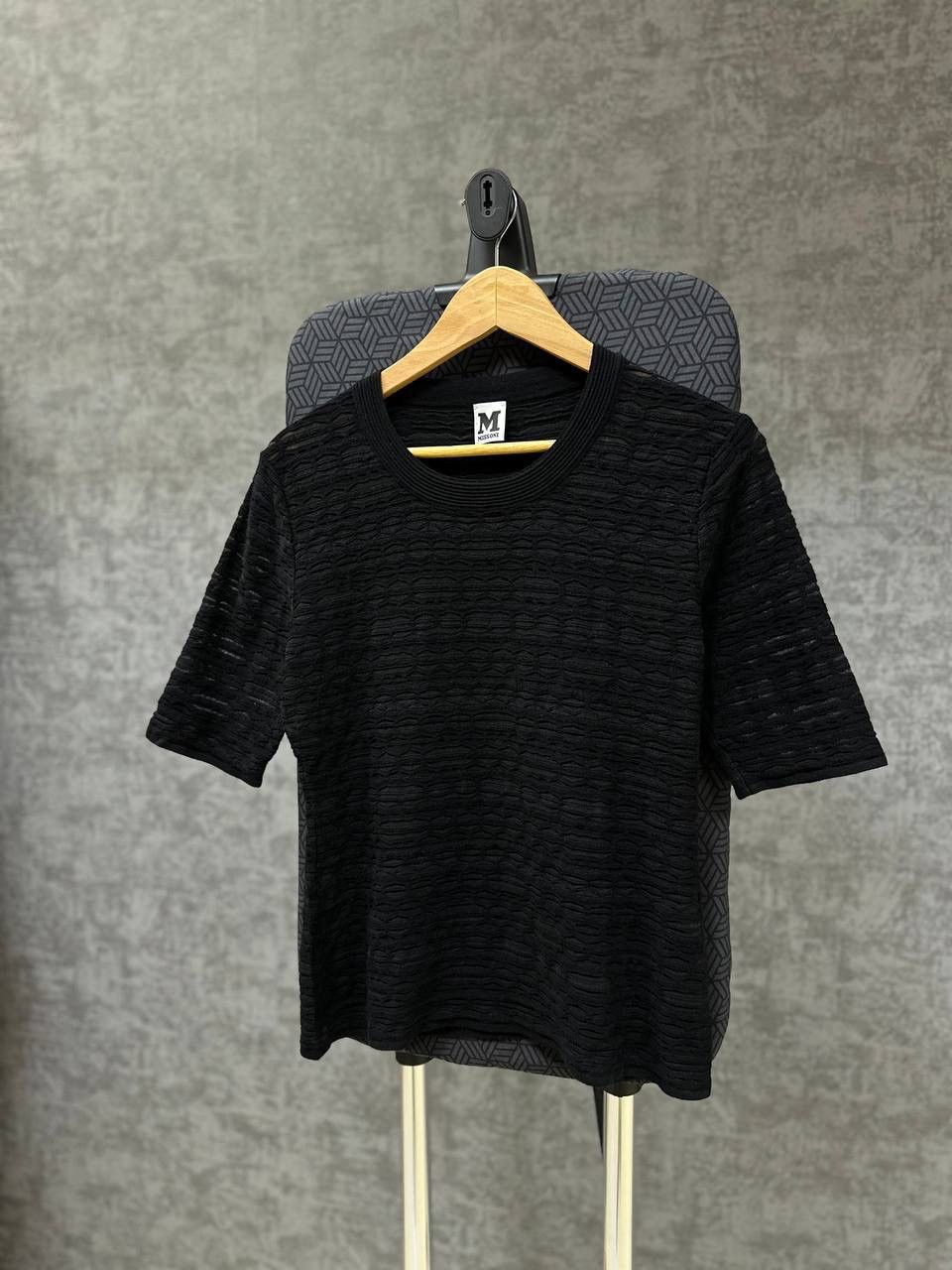 Missoni × Vintage Vintage Missoni Black Women T-shirt Size M / US 6-8 / IT 42-44 - 7 Thumbnail