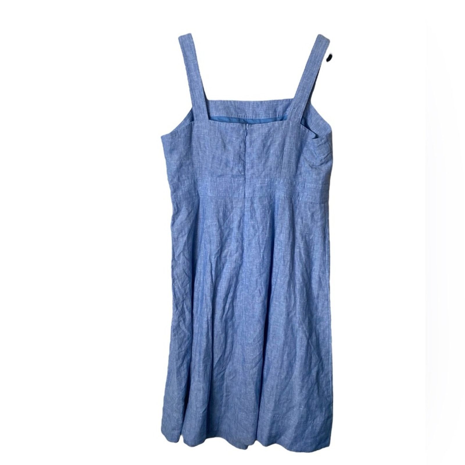 boden virginie linen midi dress Boden Boden Virginie Linen Midi Dress Chambray 14