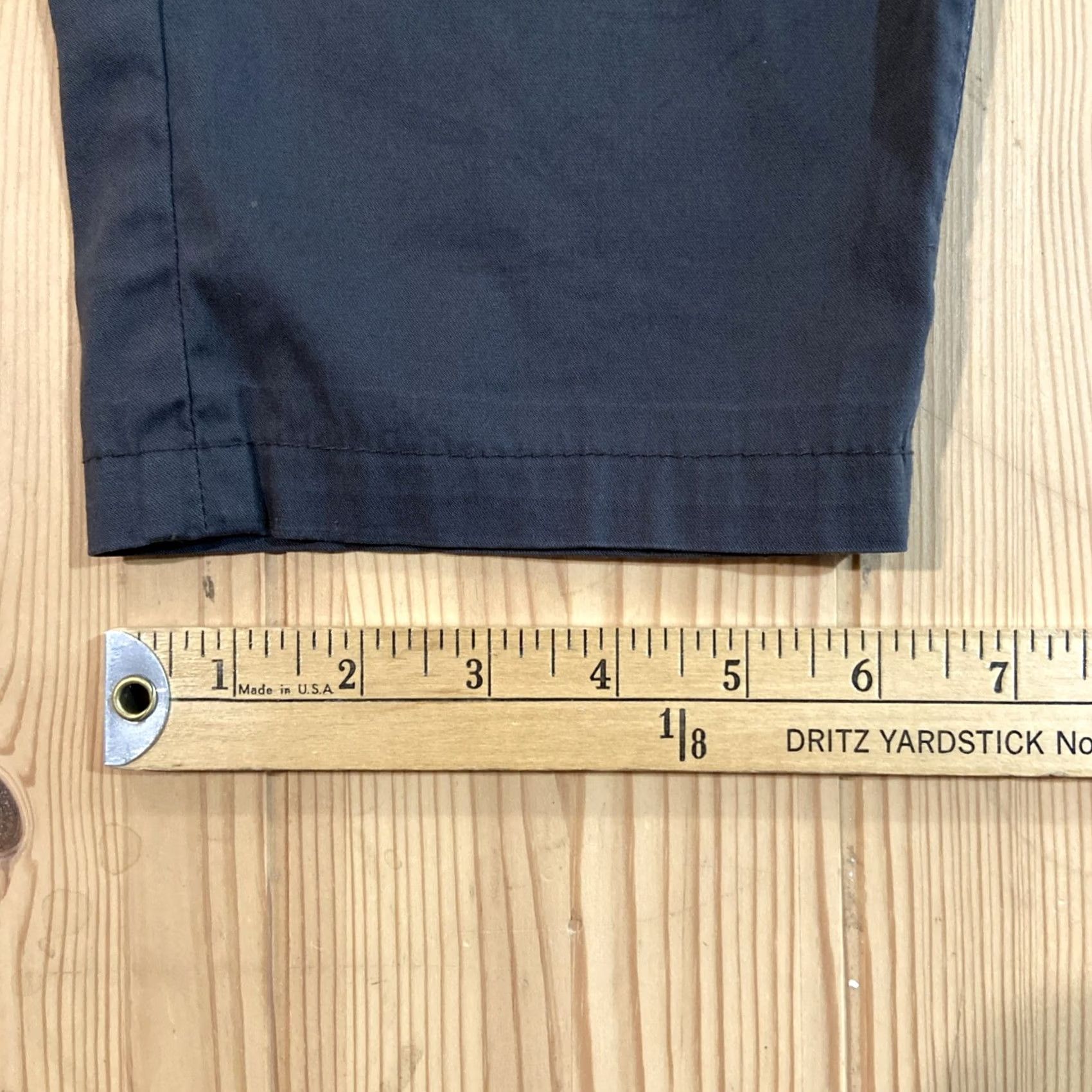 Vintage Bird Dogs Pants Mens 36x30 Gray Chino Regular Flat Front 5-Pocket Stretch Cotton Blend Tapered Size US 36 / EU 52 - 6 Thumbnail