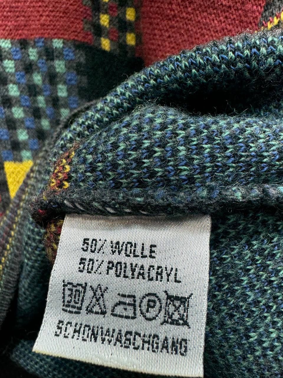 Vintage Vintage 80s Pattern Knitwear Abstract Wool Jumper Sweater Size US M / EU 48-50 / 2 - 9 Thumbnail