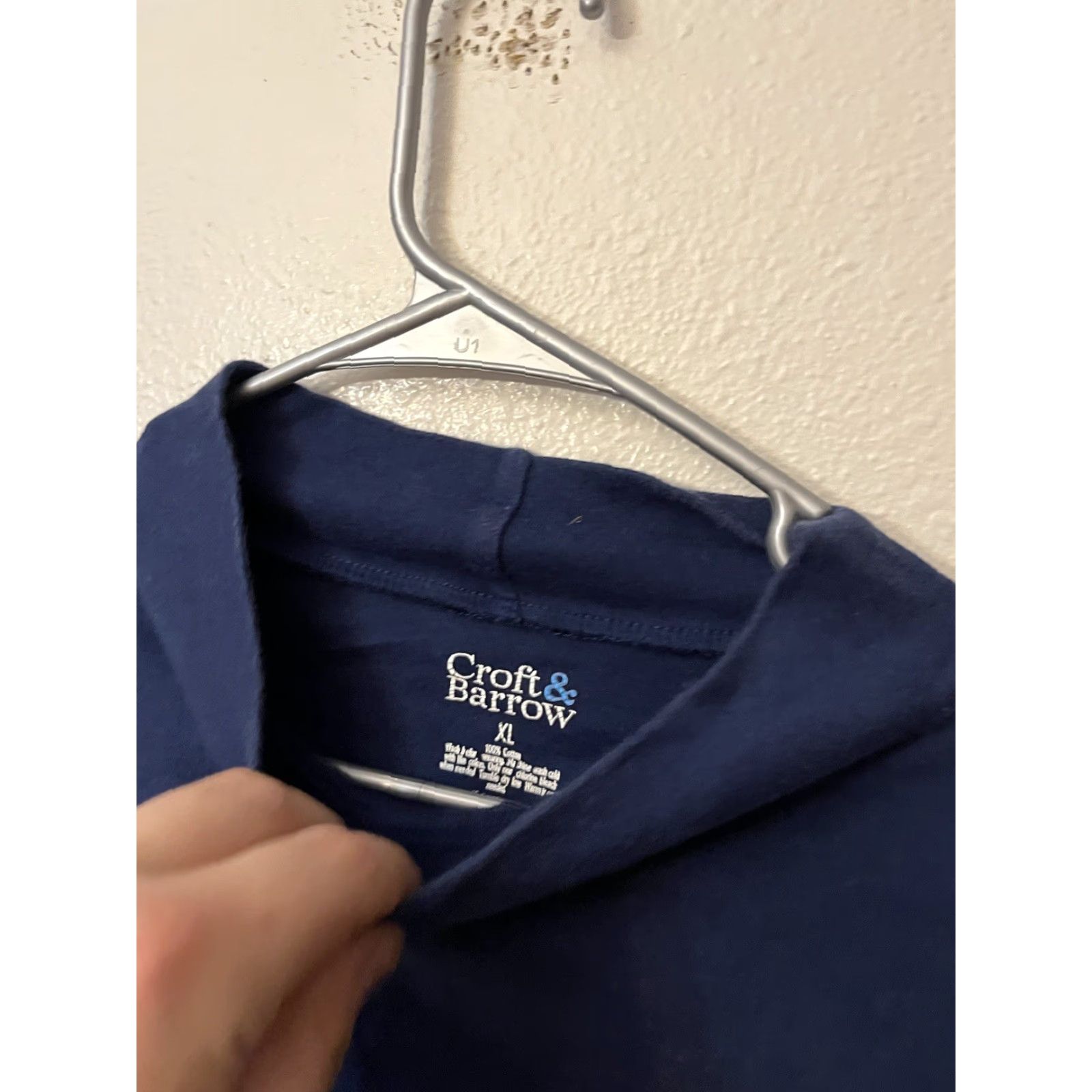 Croft & Barrow Croft & Barrow Women T-Shirt Long Sleeve Mock Neck Blue XL Casual Shirt Womens XL Size XL / US 12-14 / IT 48-50 - 2 Thumbnail