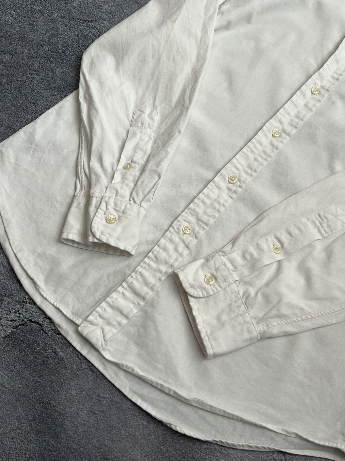 Polo Ralph Lauren Vintage Polo Ralph Lauren White Cotton Shirt Size US M / EU 48-50 / 2 - 3 Thumbnail