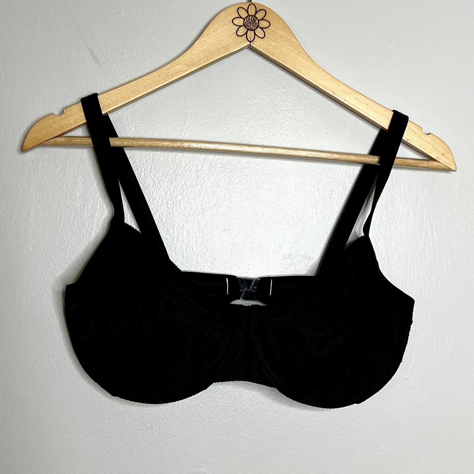Other Vintage Christina Krista Black Textured Bikini Top Size XL / US 12-14 / IT 48-50 - 4 Thumbnail