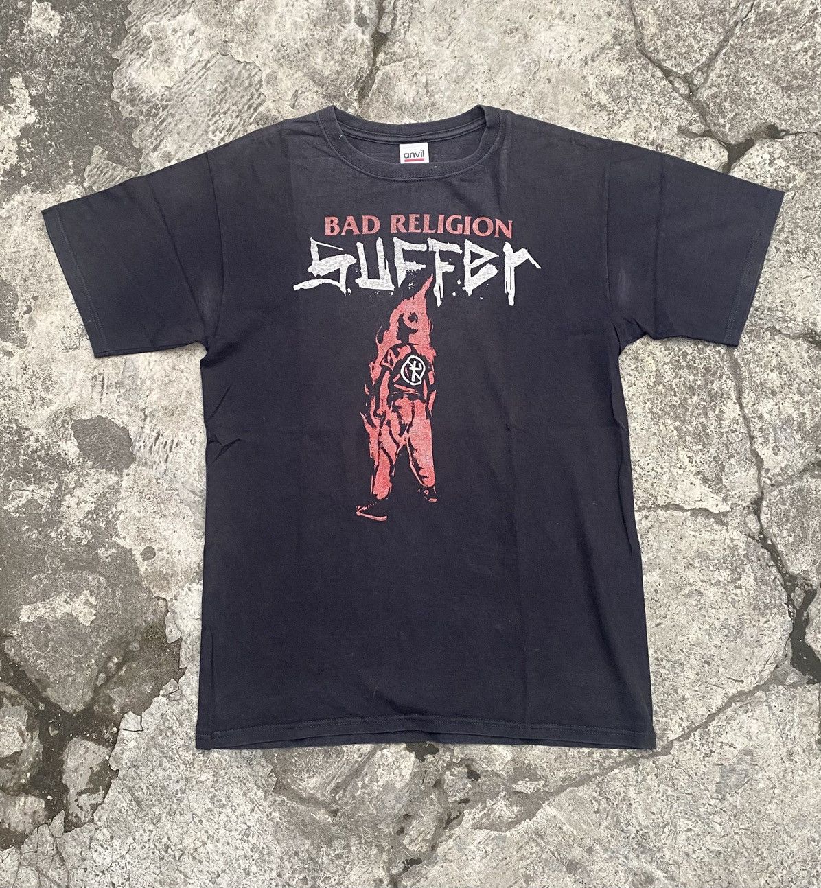 Band Tees × Vintage Vintage Bad Religion Shirt Bad Religion Suffer shirt Size US M / EU 48-50 / 2 - 1 Thumbnail