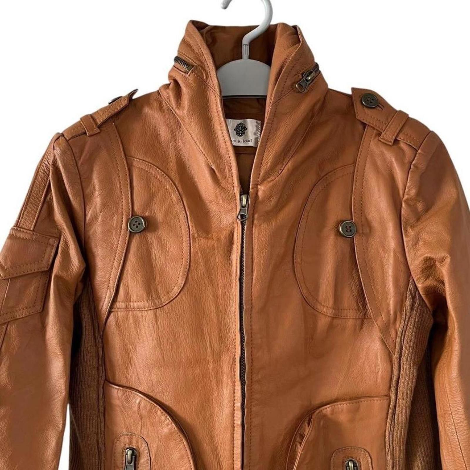 Other Real leather stand collar futuristic jacket Size XS / US 0-2 / IT 36-38 - 4 Thumbnail