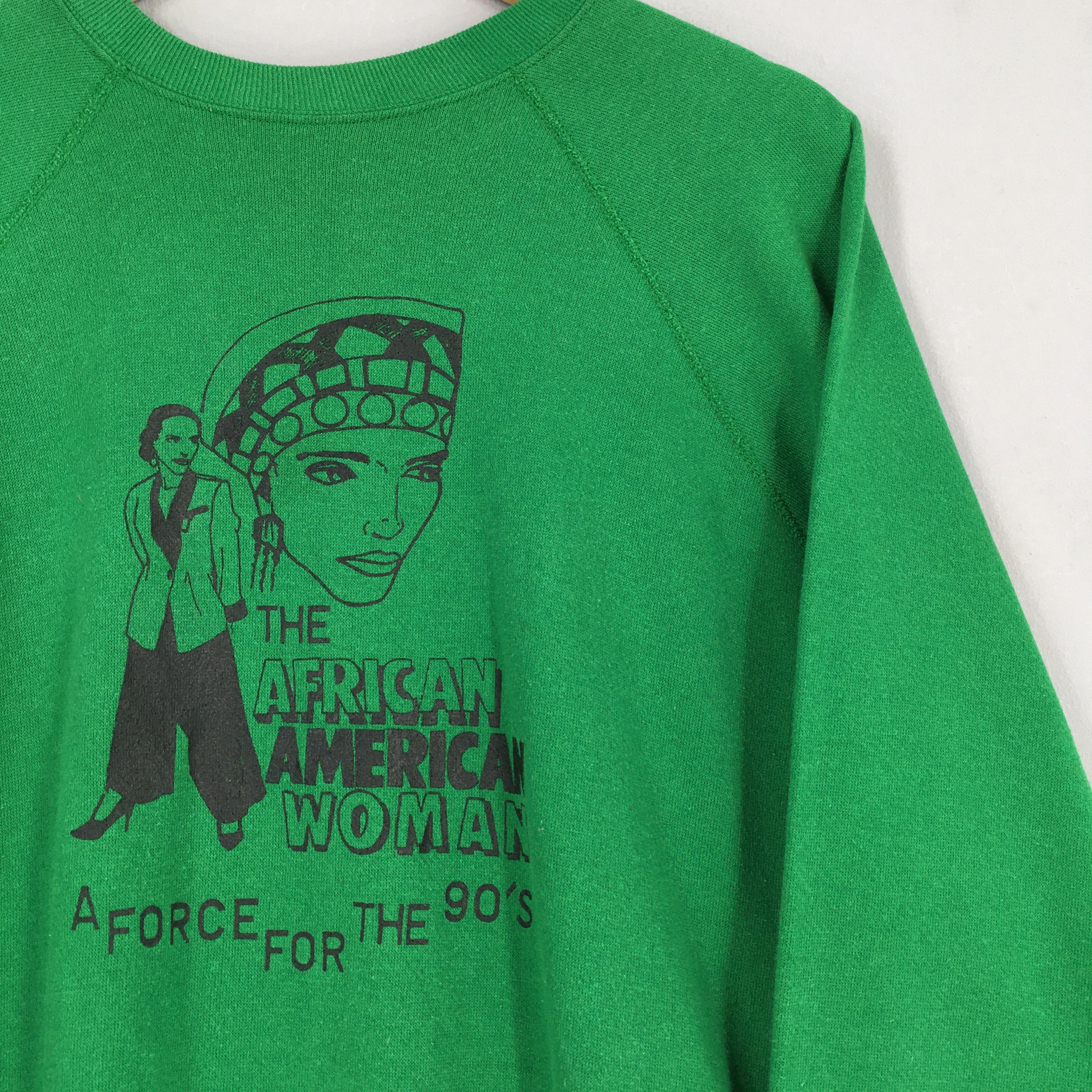 Tultex × Vintage Vintage The African American Woman Crewneck Pullover XLarge Size US XL / EU 56 / 4 - 2 Thumbnail