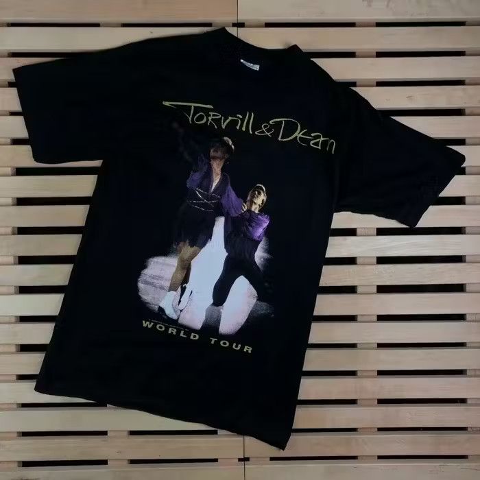 Band Tees × Vintage Vintage Torvill Dean 1995 World Tour Size M Face The Music Size US M / EU 48-50 / 2 - 1 Thumbnail