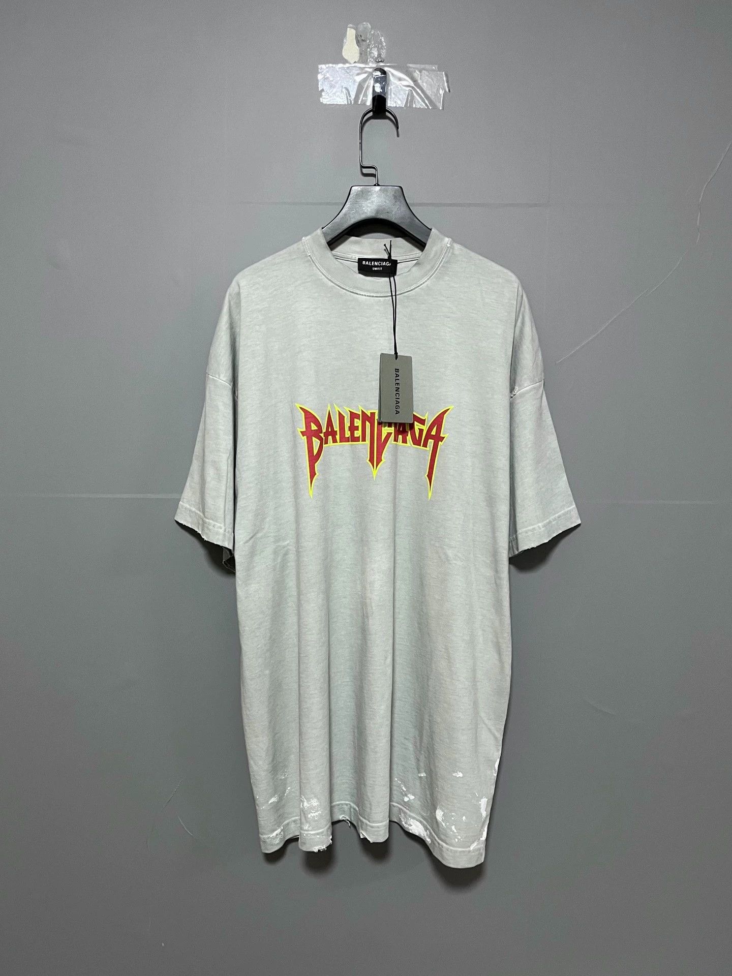 Balenciaga Balenciaga destroys lightning rock logo short sleeves Size US S / EU 44-46 / 1 - 1 Thumbnail