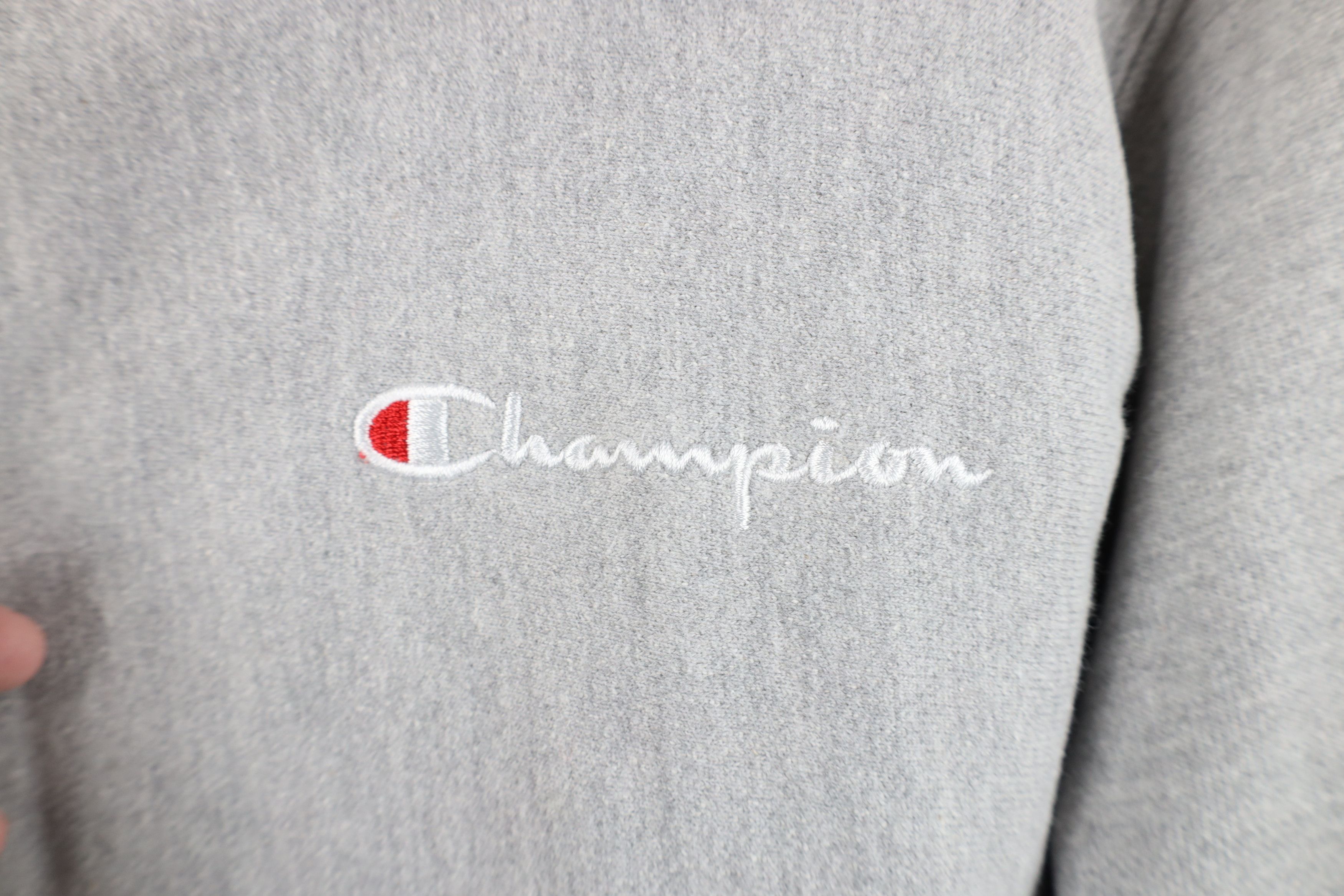 Champion Vintage Y2K Champion Reverse Weave Heavyweight Hoodie Gray Size US S / EU 44-46 / 1 - 4 Thumbnail