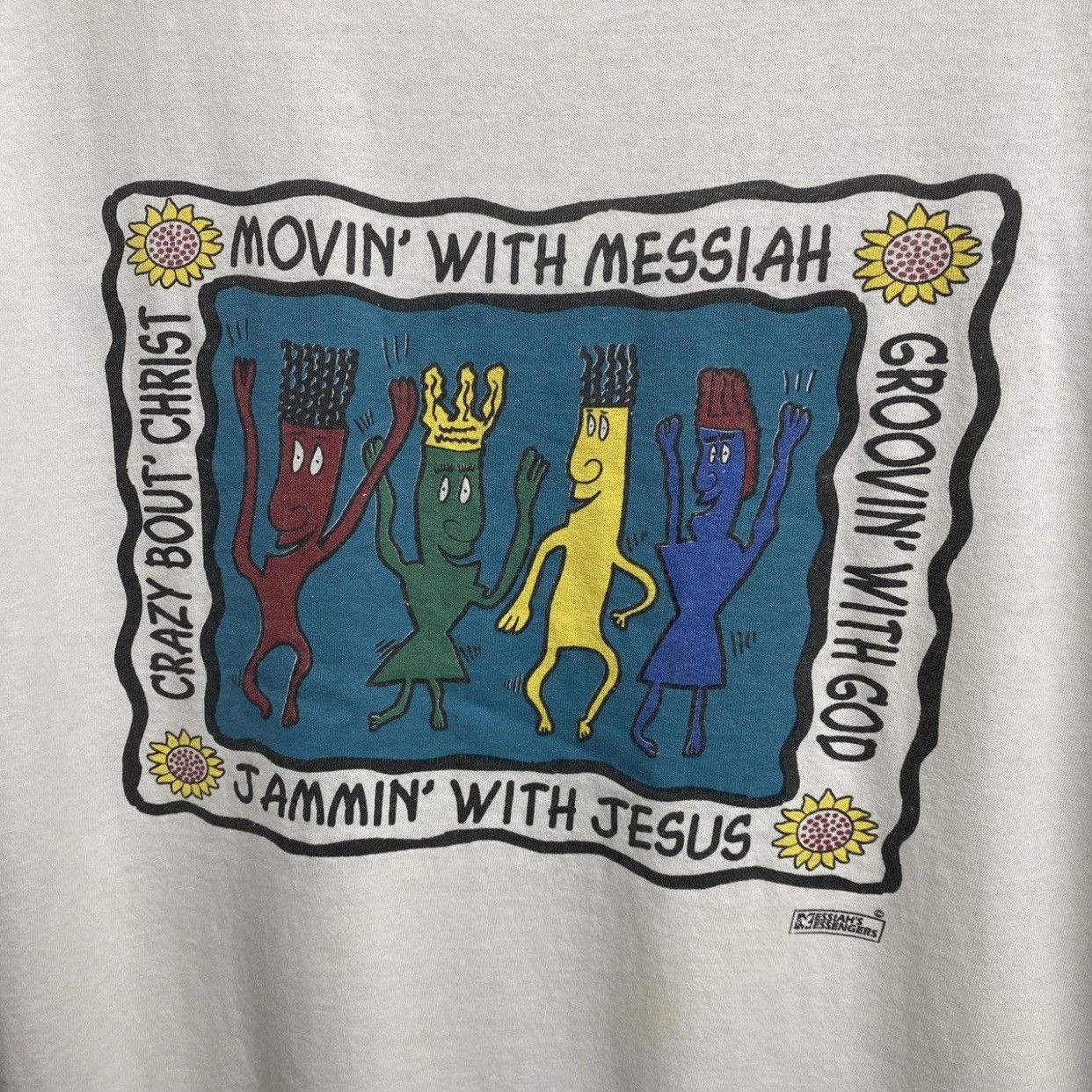 Vintage ‘90s Vintage Religion Messiah Messengers Cartoon Tee Size US XL / EU 56 / 4 - 5 Thumbnail