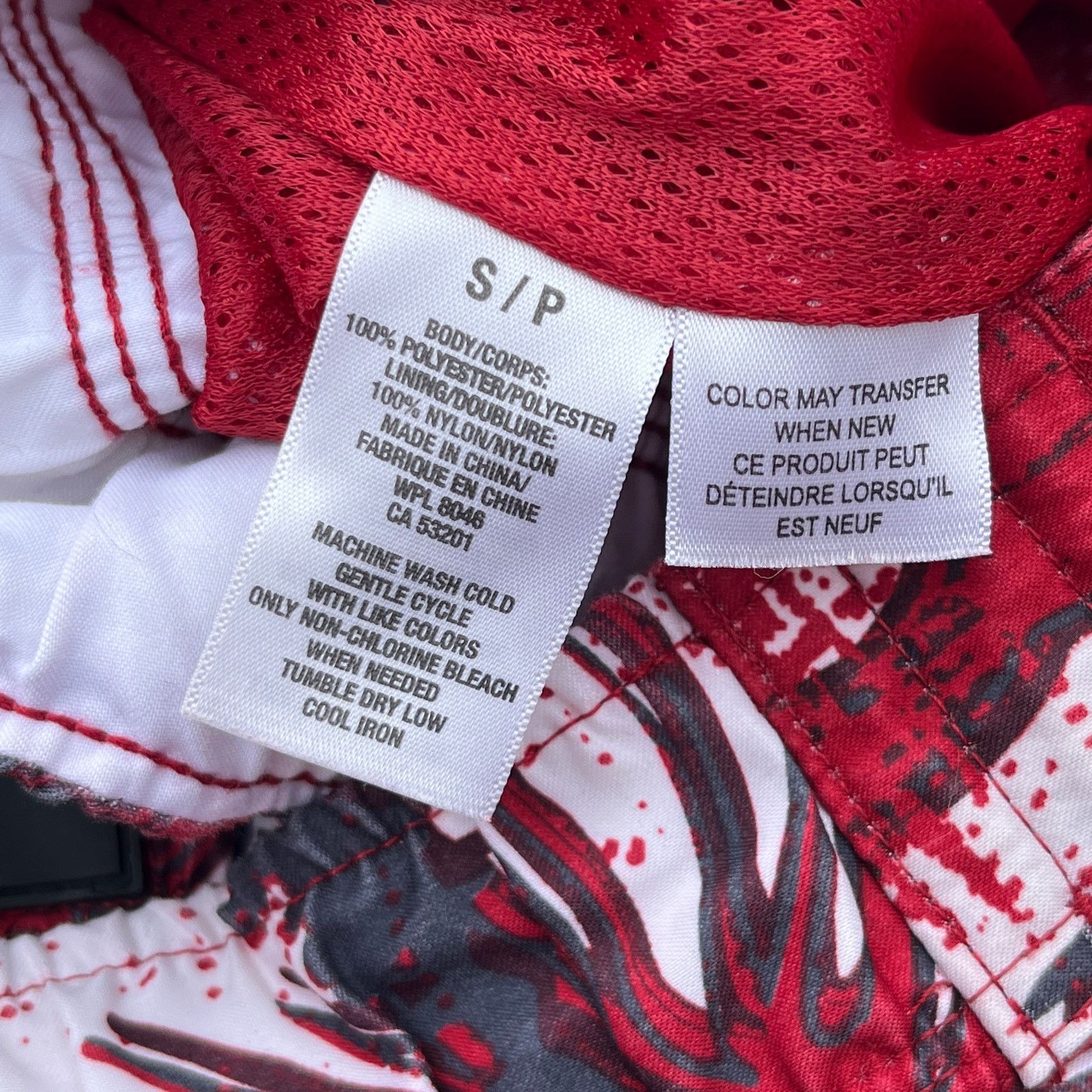 Aeropostale Aeropostale Swim Trunks Mens Small Red White Floral Size US 32 / EU 48 - 4 Thumbnail