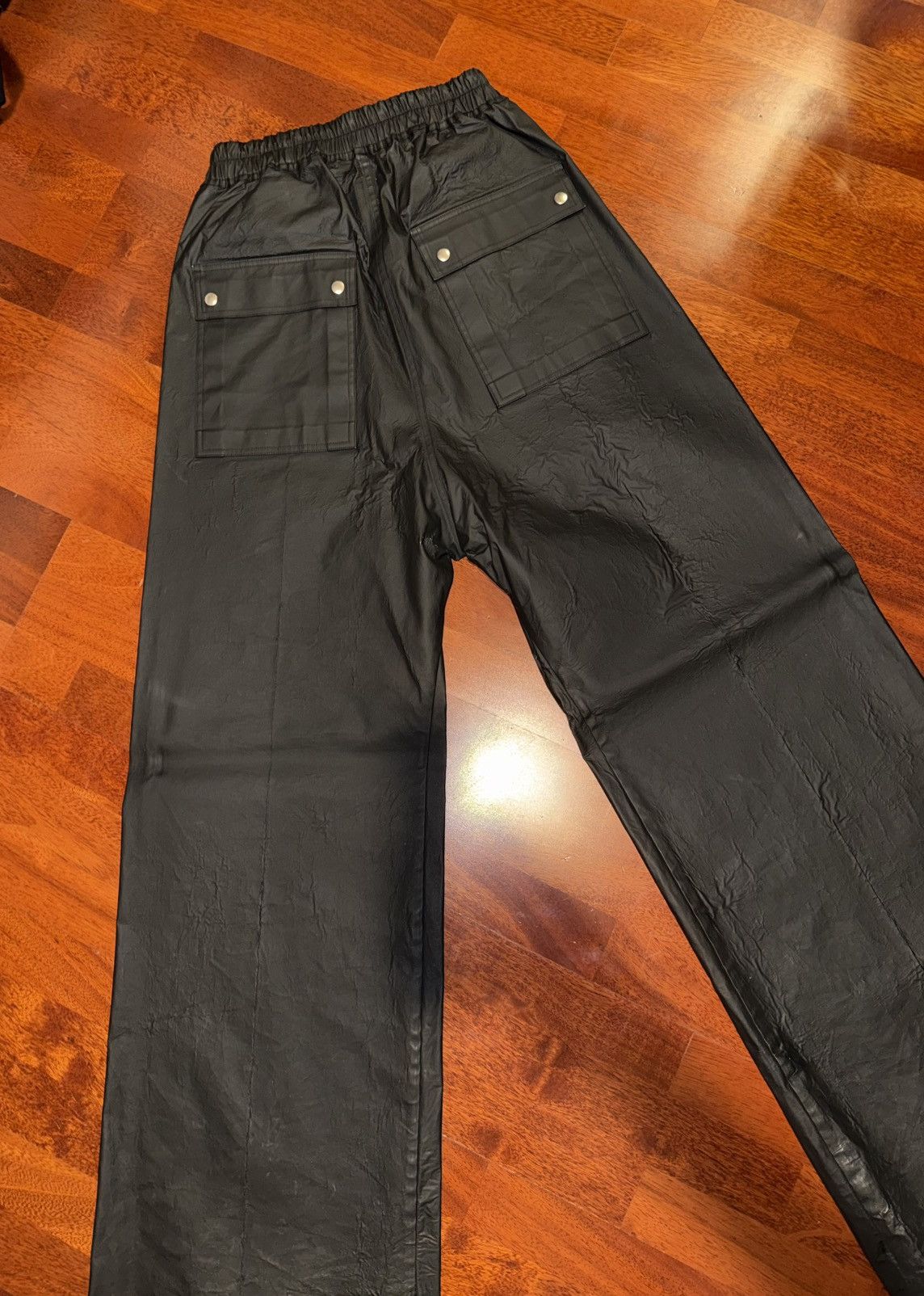 Rick Owens Rick owens leather cargo pant Size US 32 / EU 48 - 2 Thumbnail