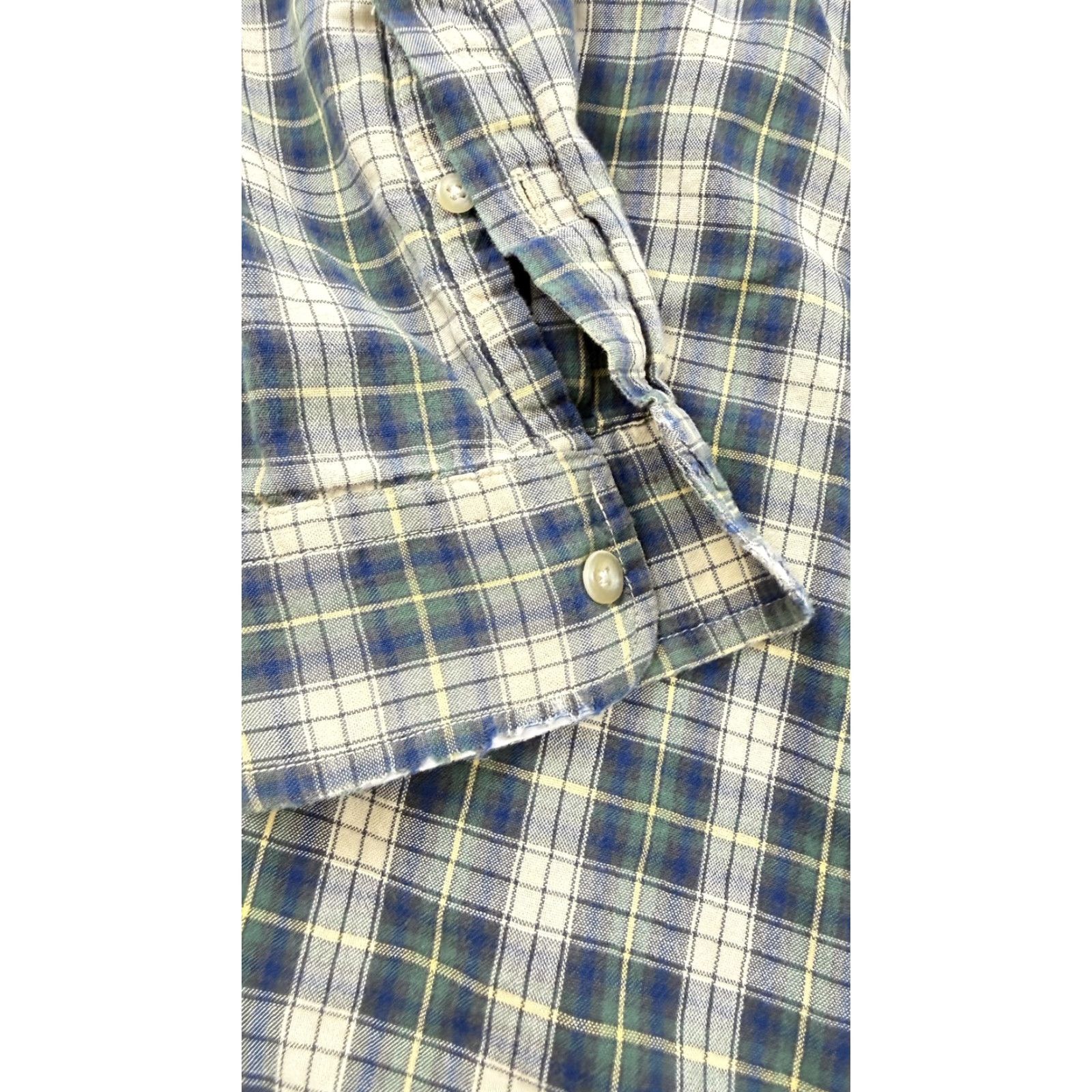 J.Crew J.Crew Shirt Mens L Blue Plaid Button-Down Long Sleeve Casual Size US L / EU 52-54 / 3 - 3 Thumbnail