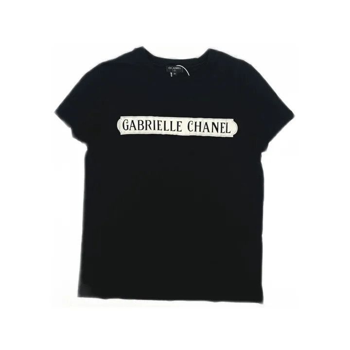 Chanel Chanel Gabrielle Black Short Sleeve T-Shirt Size S / US 4 / IT 40 - 1 Thumbnail