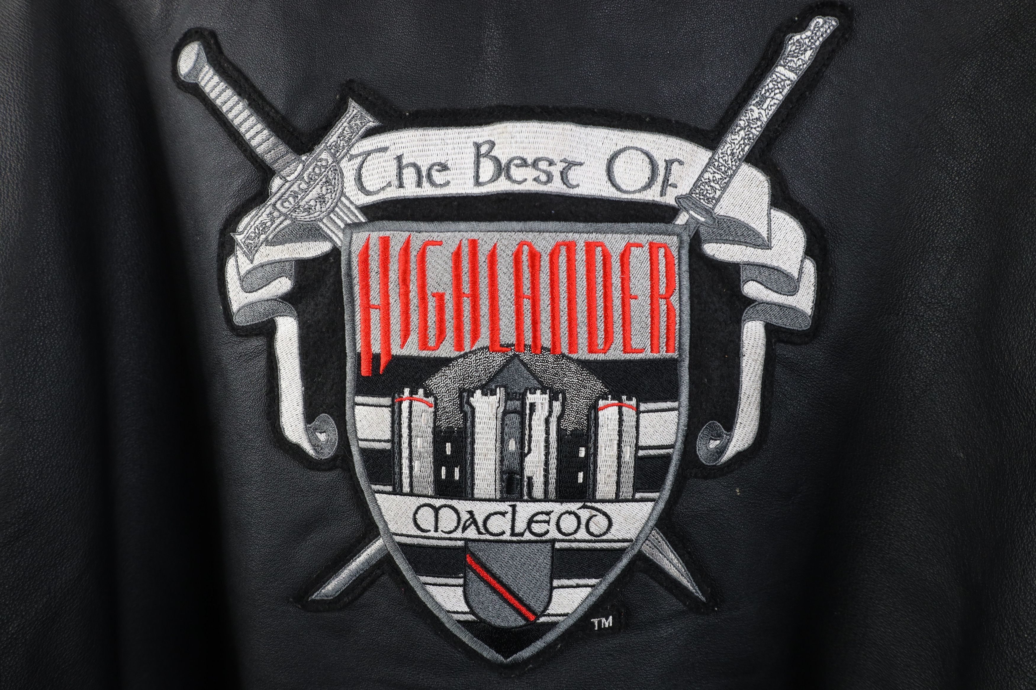 Vintage Vintage 90s Highlander Movie Quilted Leather Jacket Black Size US XL / EU 56 / 4 - 12 Thumbnail