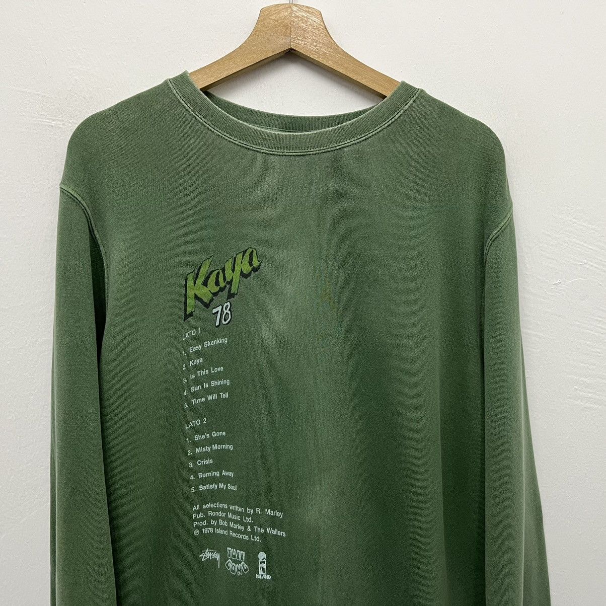 Bob Marley × Stussy Stussy Bob Marley Crewneck Sweatshirt Size US M / EU 48-50 / 2 - 3 Thumbnail