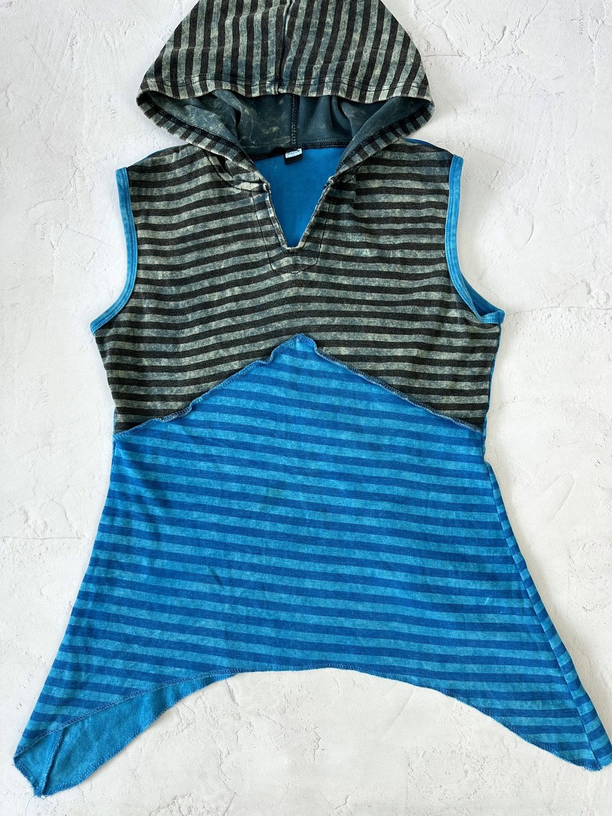 If Six Was Nine Vintage Stripped Blue Hooded Top Size US M / EU 48-50 / 2 - 2 Thumbnail