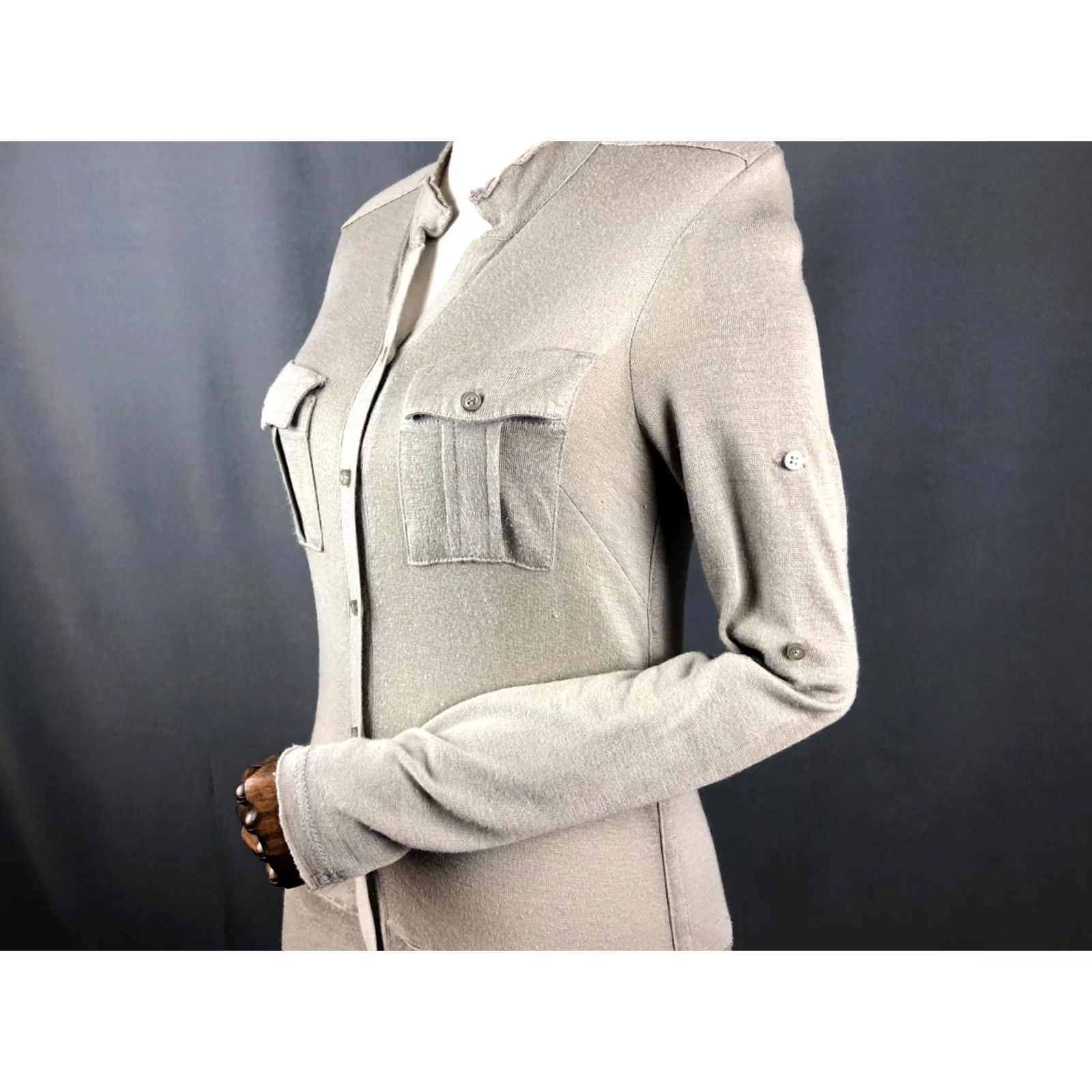 Zadig & Voltaire Zadig & Voltaire Dress Wool Gray Women Size 2 Size XS / US 0-2 / IT 36-38 - 6 Thumbnail