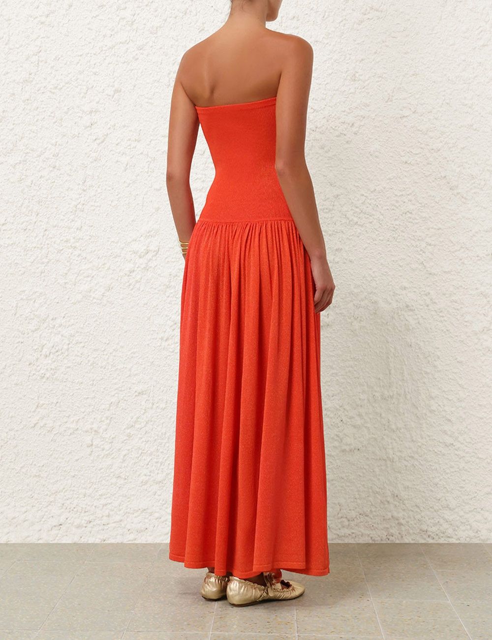Zimmermann oc11z0525 Tranquility Maxi Dress in Red Size M / US 6-8 / IT 42-44 - 5 Thumbnail