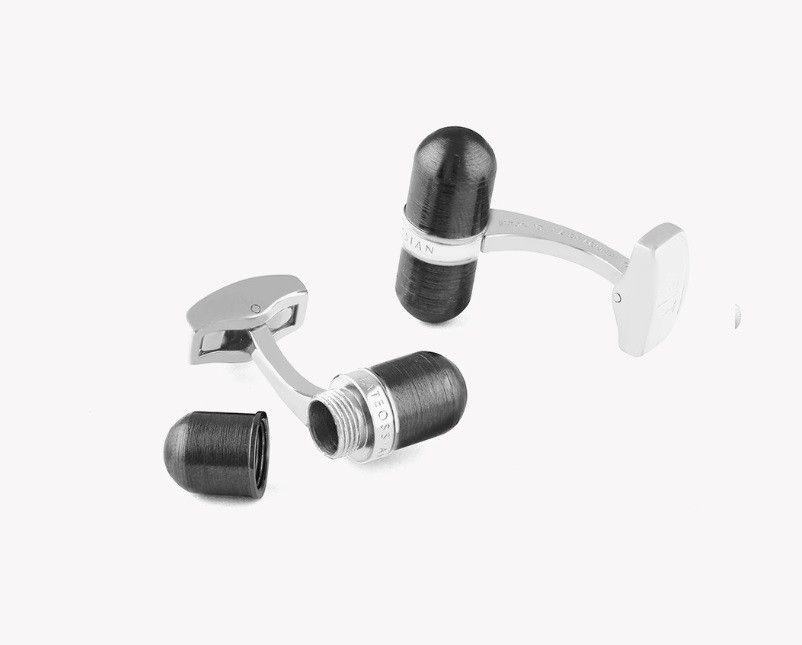 Tateossian Tateossian Cufflinks Gunmetal Capsule Modern Industrial Size ONE SIZE - 3 Thumbnail