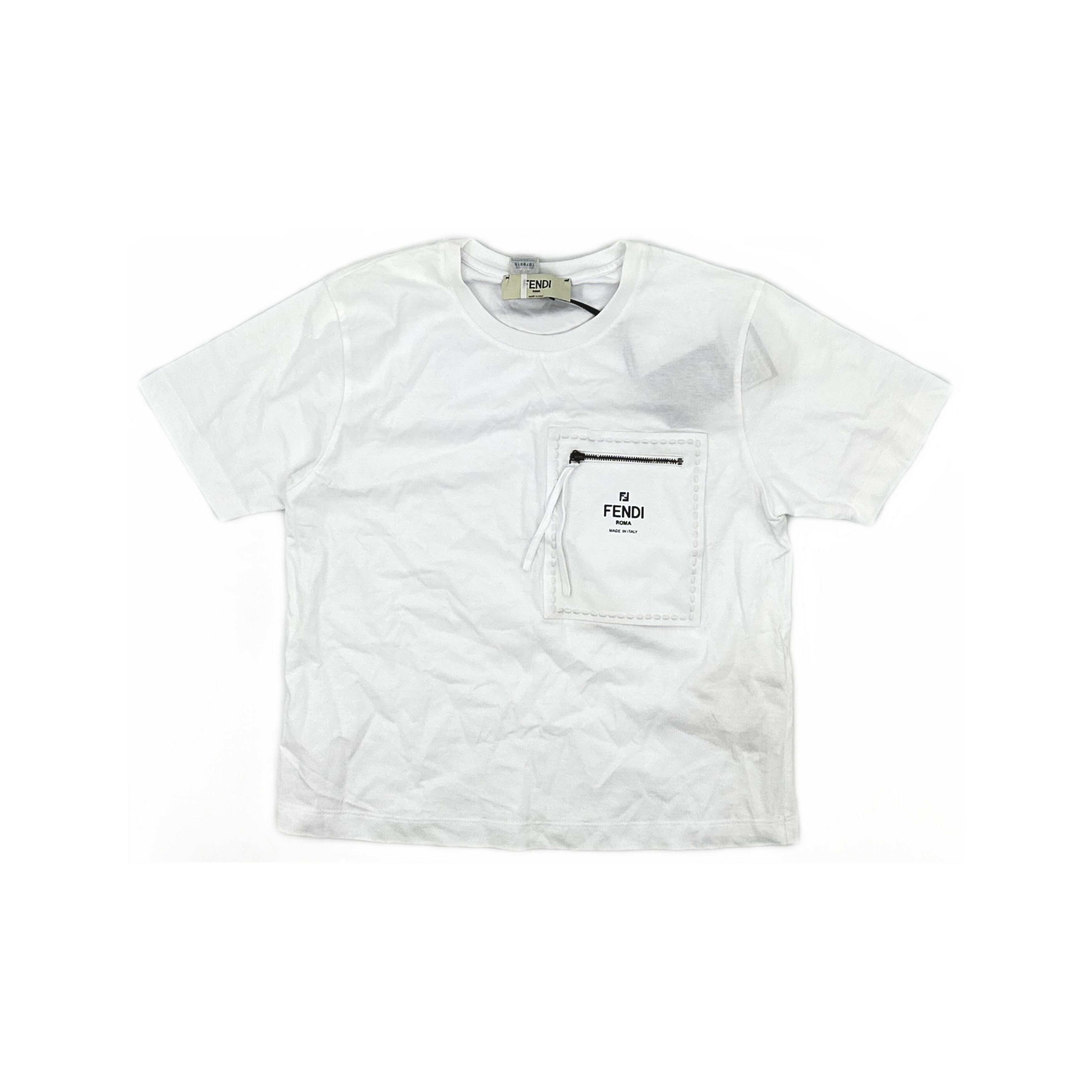 Fendi Fendi Zip Pocket T-Shirt Size XS Size XS / US 0-2 / IT 36-38 - 1 Thumbnail