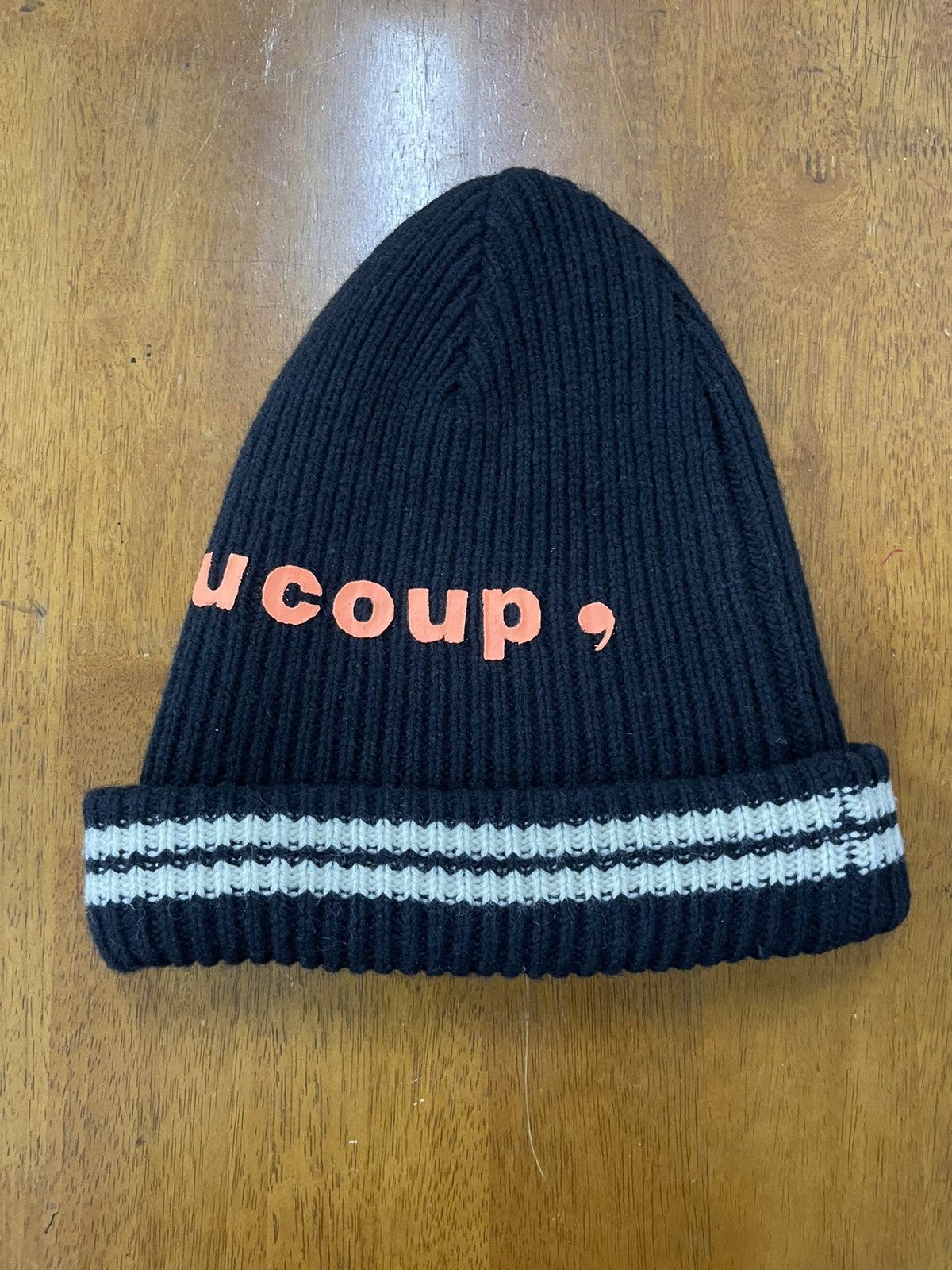 Issey Miyake MERCIBEAUCOUP Beanie Hat Issey Miyake Spellout Size ONE SIZE - 2 Thumbnail