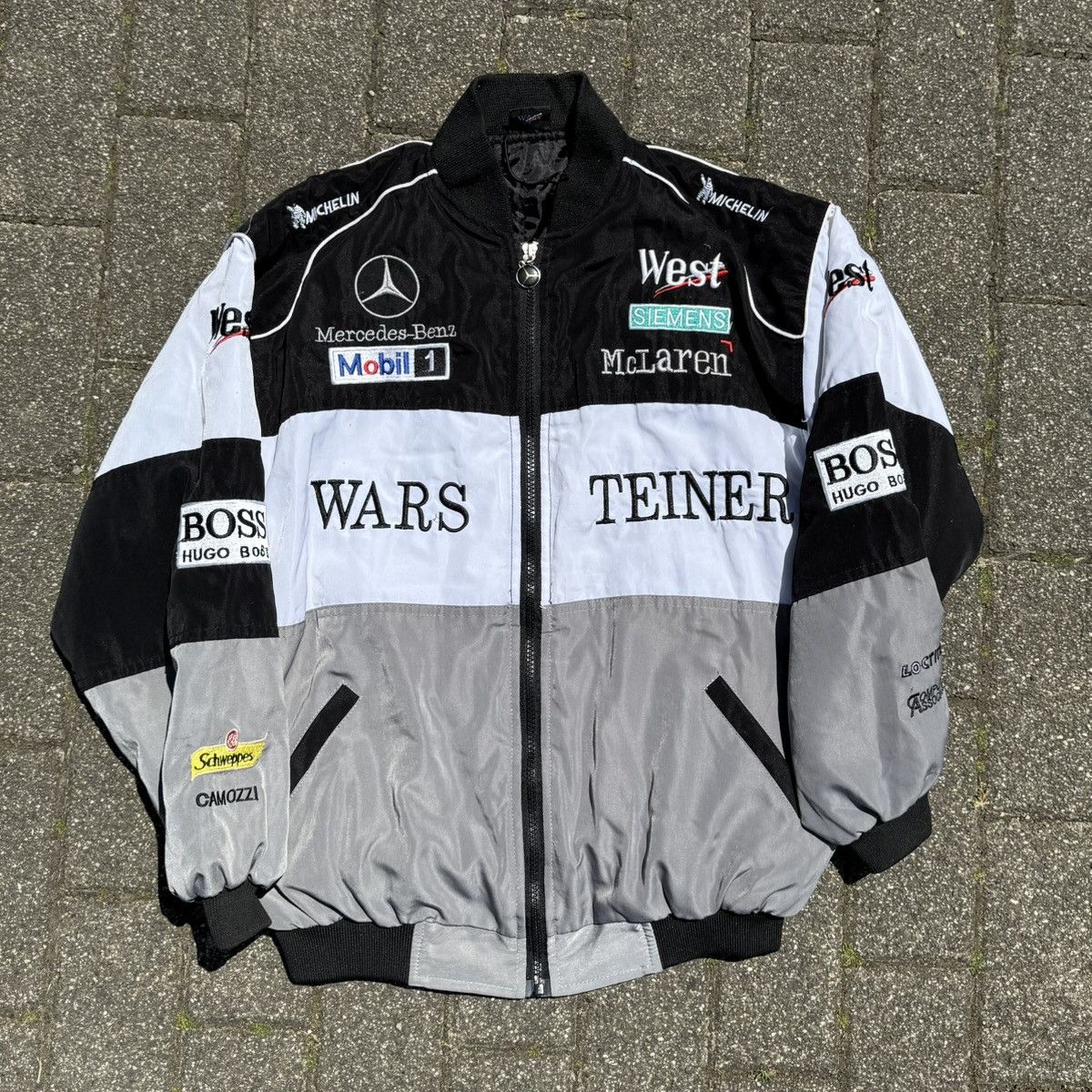 Vintage Vintage Racing Jacket Mercedes Mclaren Warsteiner Size US S / EU 44-46 / 1 - 1 Thumbnail