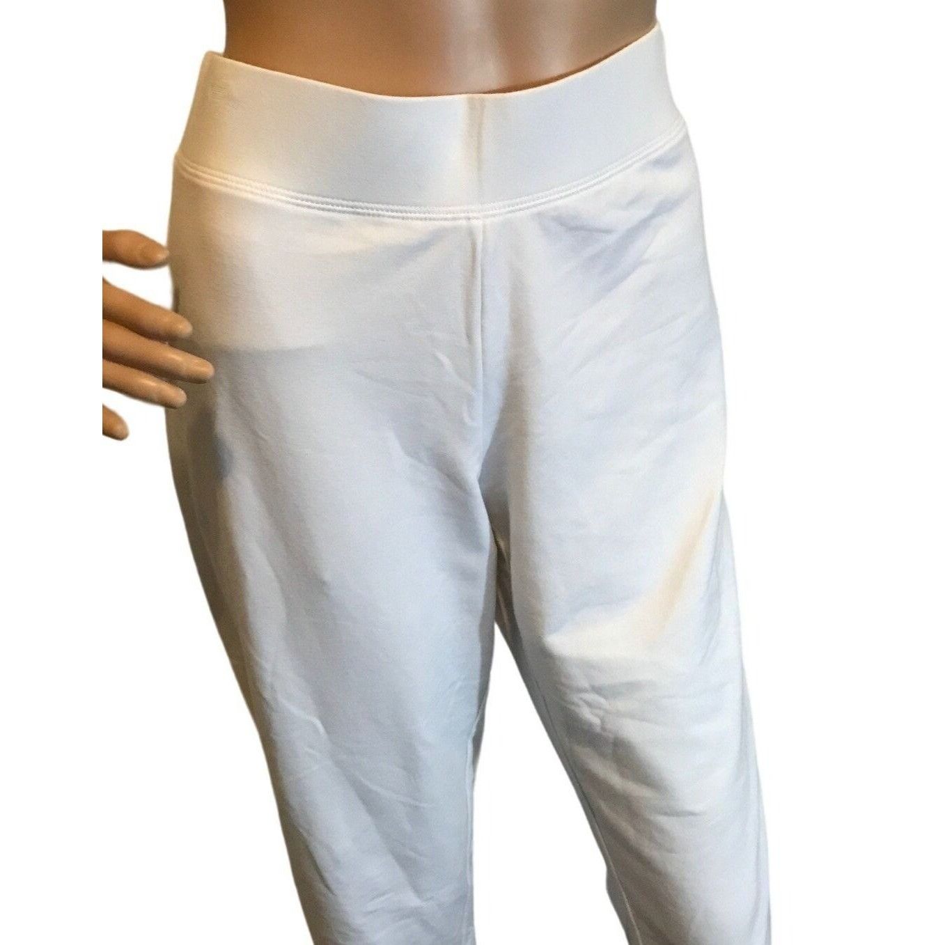 Designer CHRISTINE ALEXANDER XXL WHITE Cotton Pant Dance Yoga Gym Tr Size 42" / US 20 - 7 Thumbnail