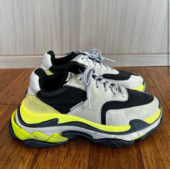 Balenciaga Balenciaga Triple S, Black/Neon/Light Gray, US9 / IT42