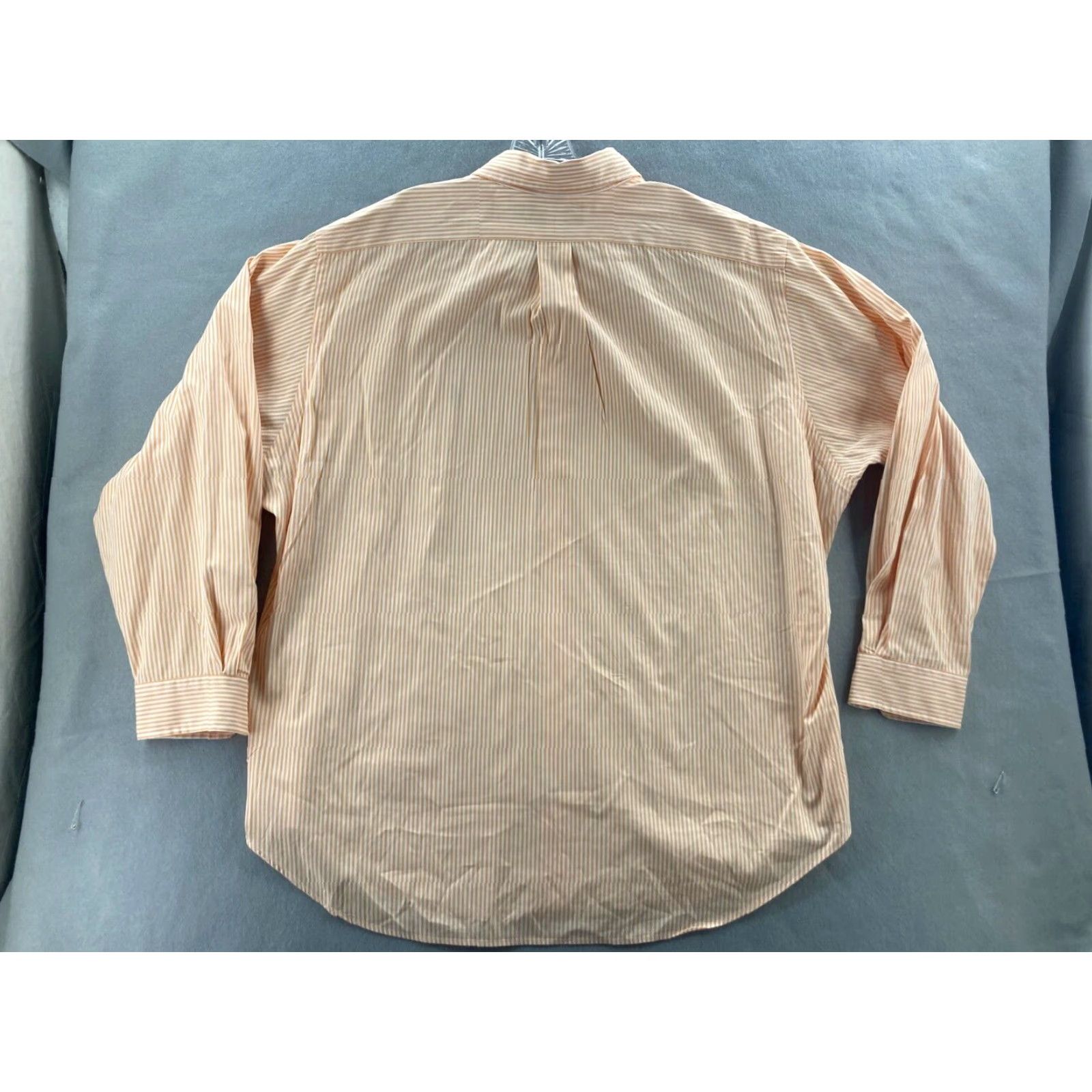 Ralph Lauren Vintage Ralph Lauren Shirt Mens 17.5 Long Sleeve Button Up Striped Orange 90s Classic Preppy Size US XL / EU 56 / 4 - 6 Thumbnail