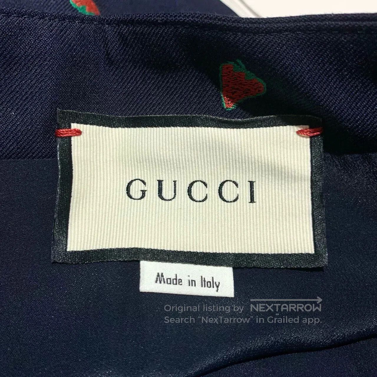 Gucci Gucci Double G Strawberry Embroidered Skirt. Size US 38 / EU 54 - 5 Thumbnail