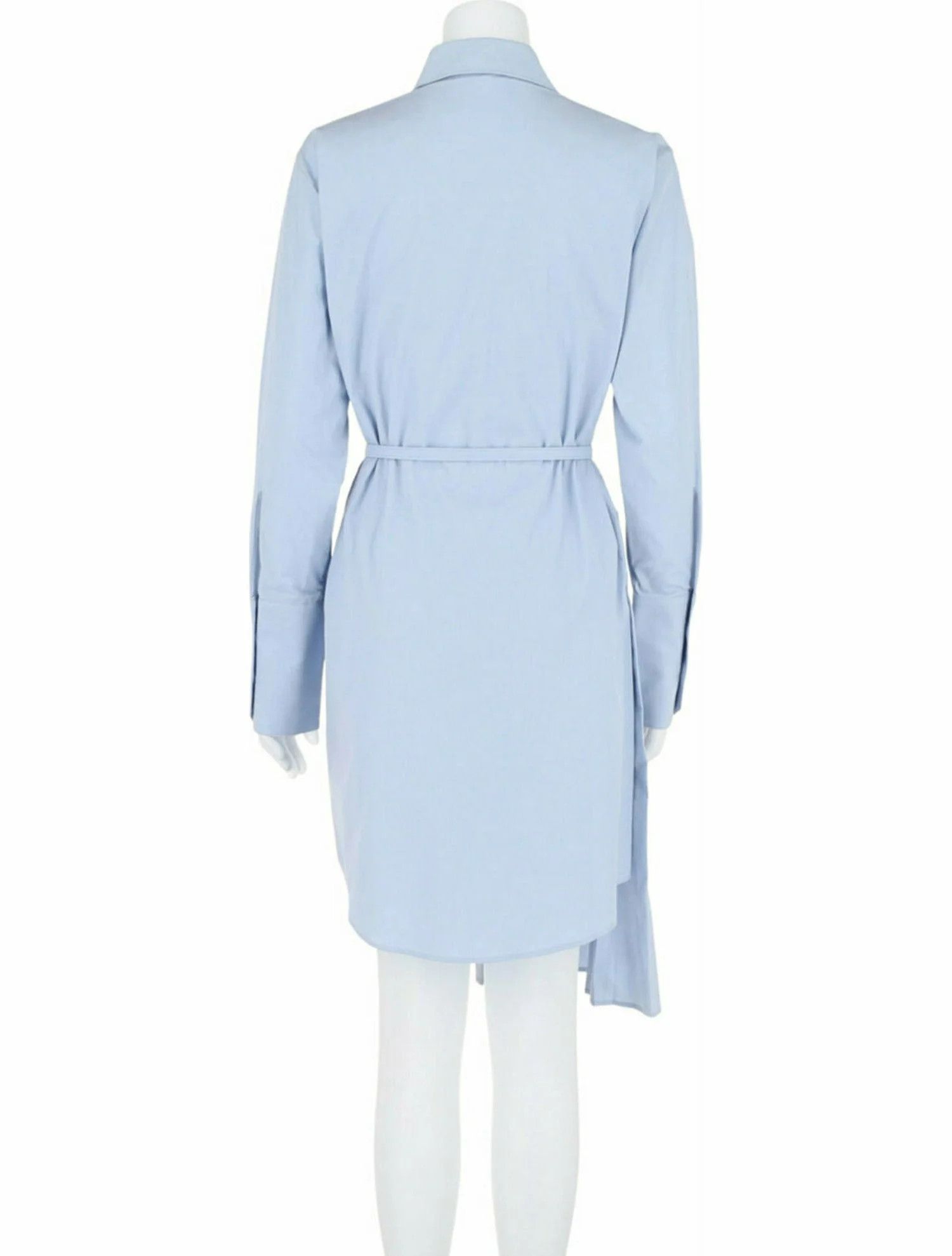 Off-White o1mle0824 Shirt Dress in Blue Size XS / US 0-2 / IT 36-38 - 3 Thumbnail