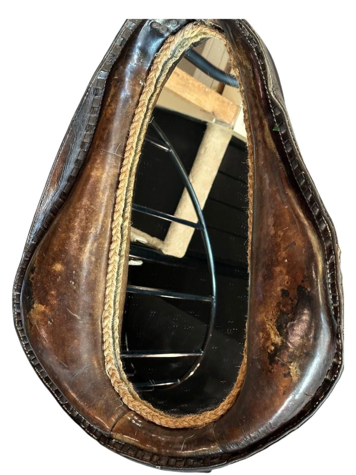 The Unbranded Brand 25x19 1/2 Horse Collar Mirror Leather Western Equestrian Size ONE SIZE - 3 Thumbnail