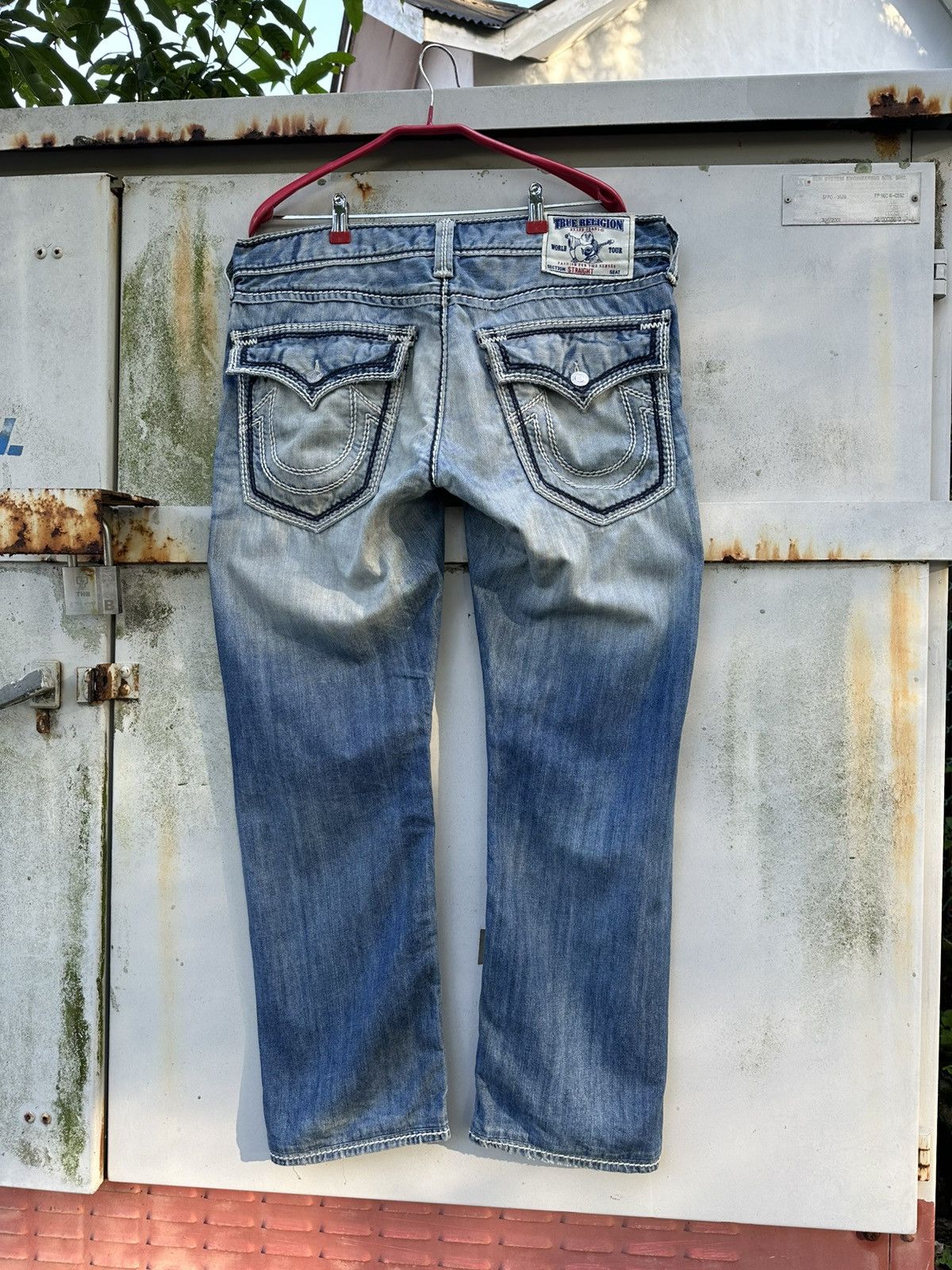 True Religion 👹Vintage True Religion Baggy Straight Cut Jeans Size US 34 / EU 50 - 1 Thumbnail
