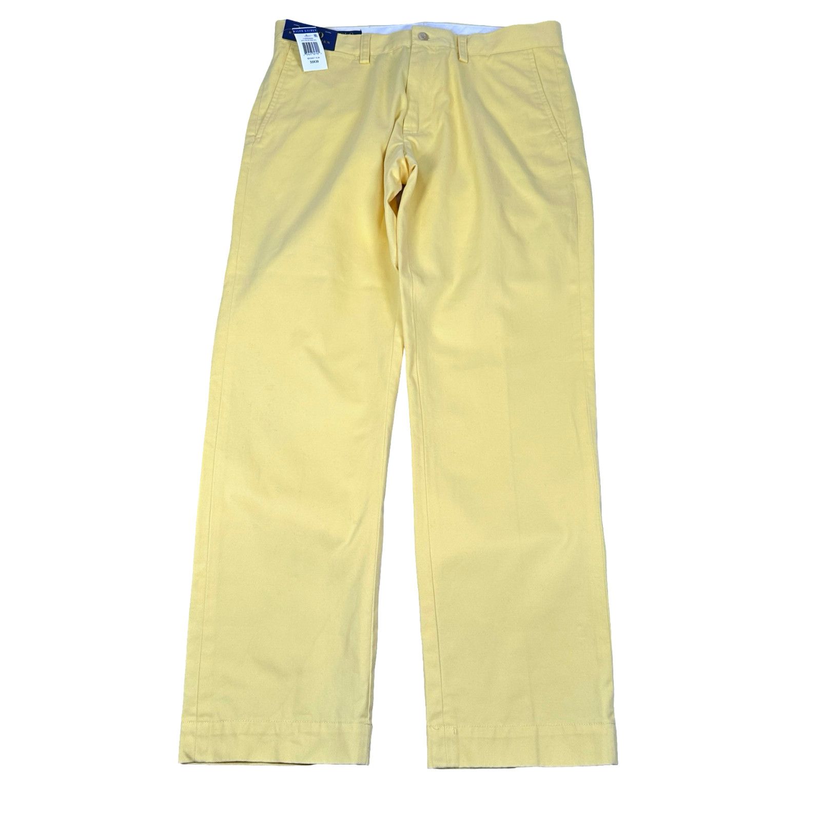 Polo Ralph Lauren Polo Ralph Lauren Chino Pants Men 33x30 Yellow Slim NWT New Size US 33 - 1 Thumbnail