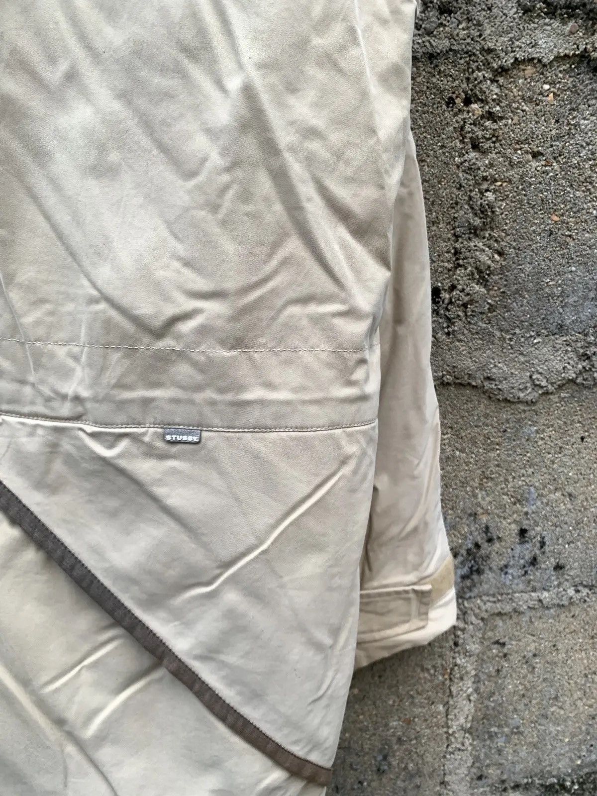 Stussy Vintage 90s Stussy Technical Utility Shell Jacket Beige Size US M / EU 48-50 / 2 - 5 Thumbnail