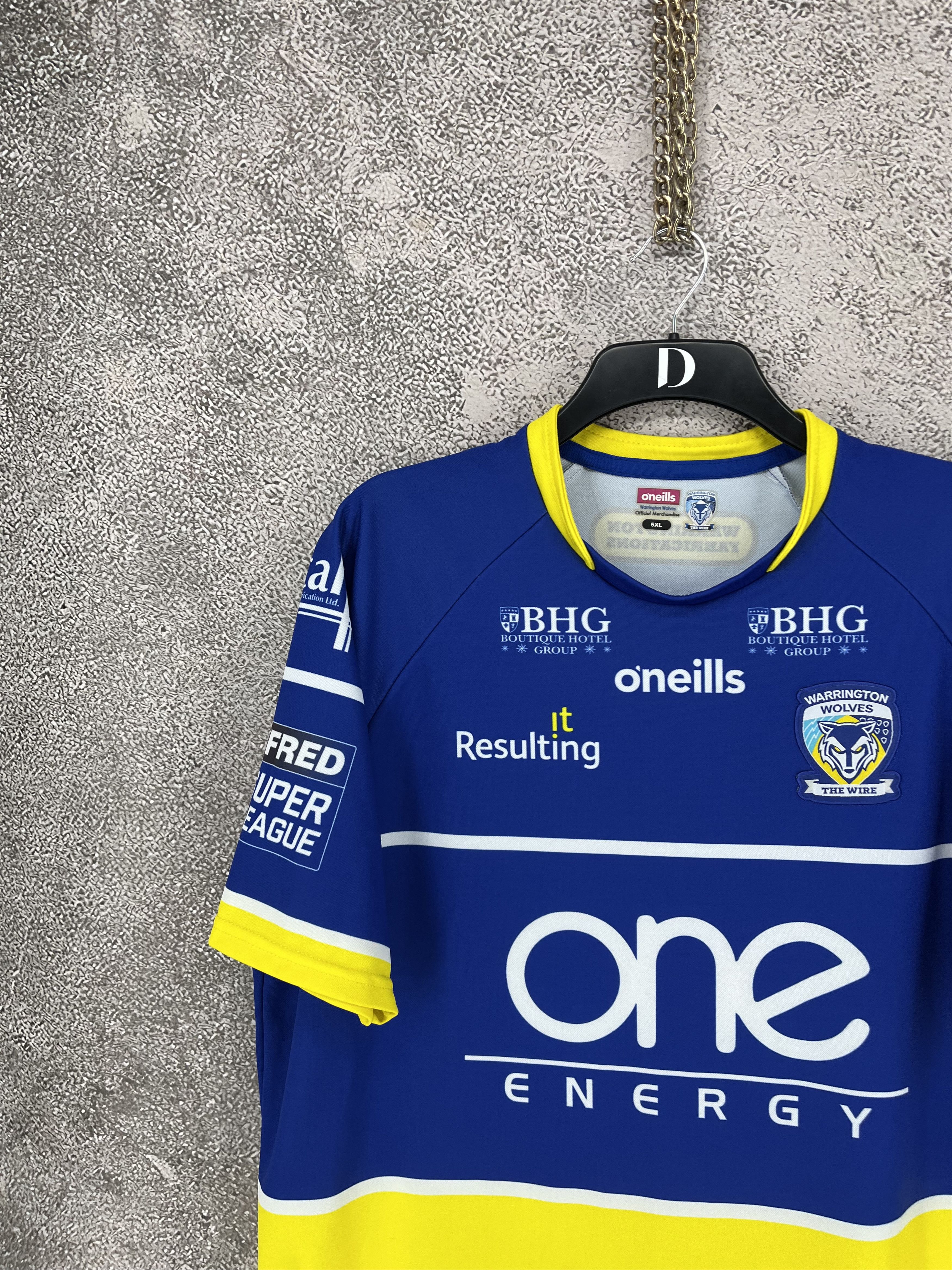 O'Neills WARRINGTON WOLVES HOME SHIRT ONEILLS JERSEY RUGBY SIZE 5XL Size US XXL / EU 58 / 5 - 4 Thumbnail