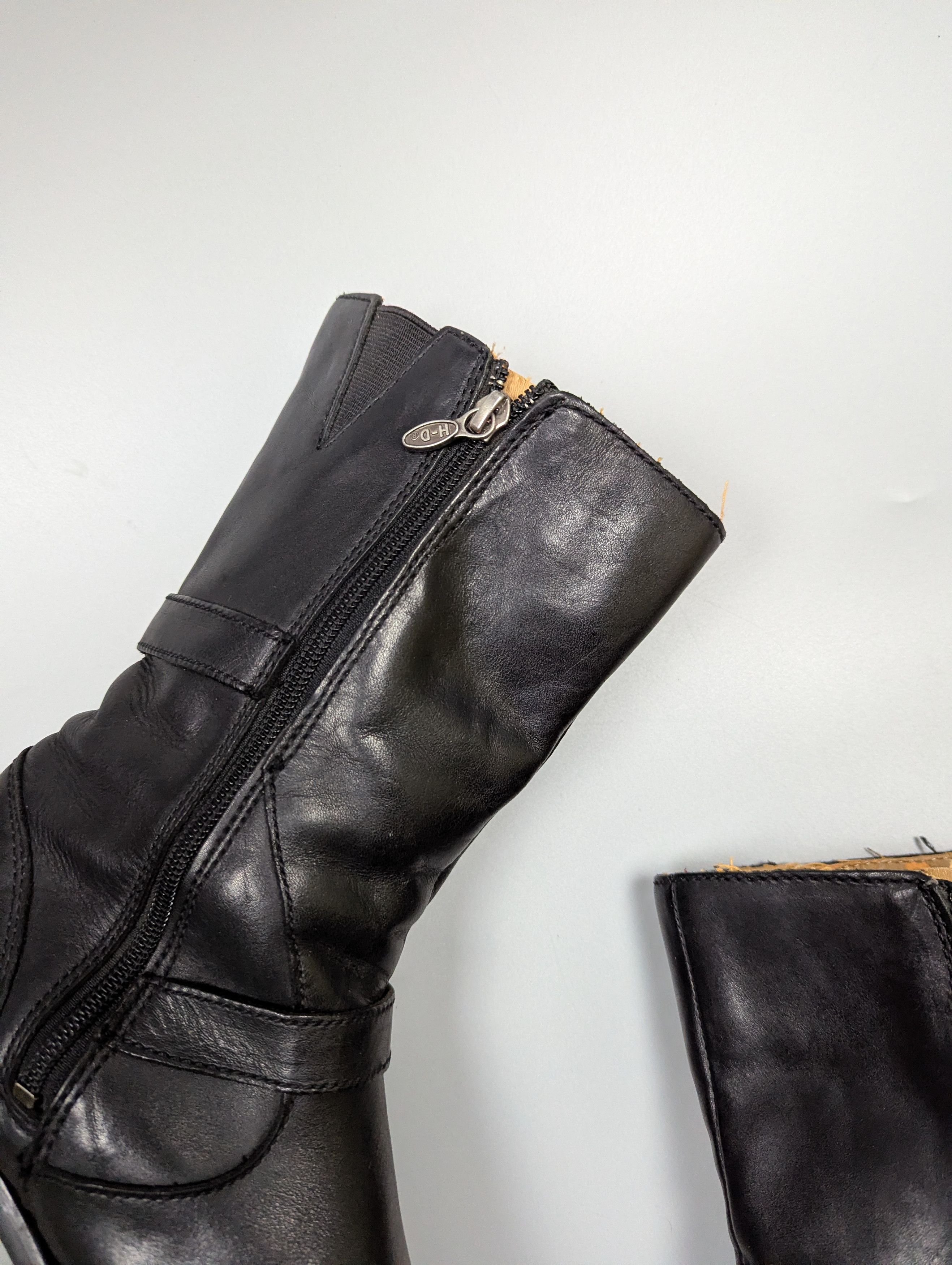 Harley Davidson Harley Davidson Womens VTG Leather Biker Motorcycle Boots Size US 9.5 / IT 39.5 - 8 Thumbnail