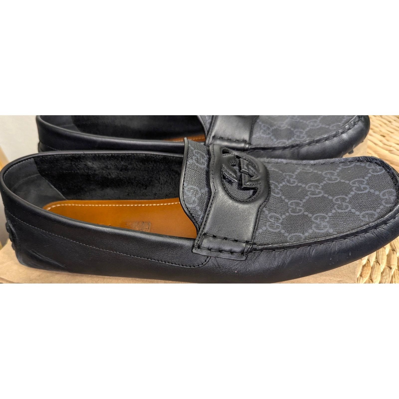 Gucci Gucci GG Supreme Interlocking G Driver Loafers Size US 14 / EU 47 - 6 Thumbnail