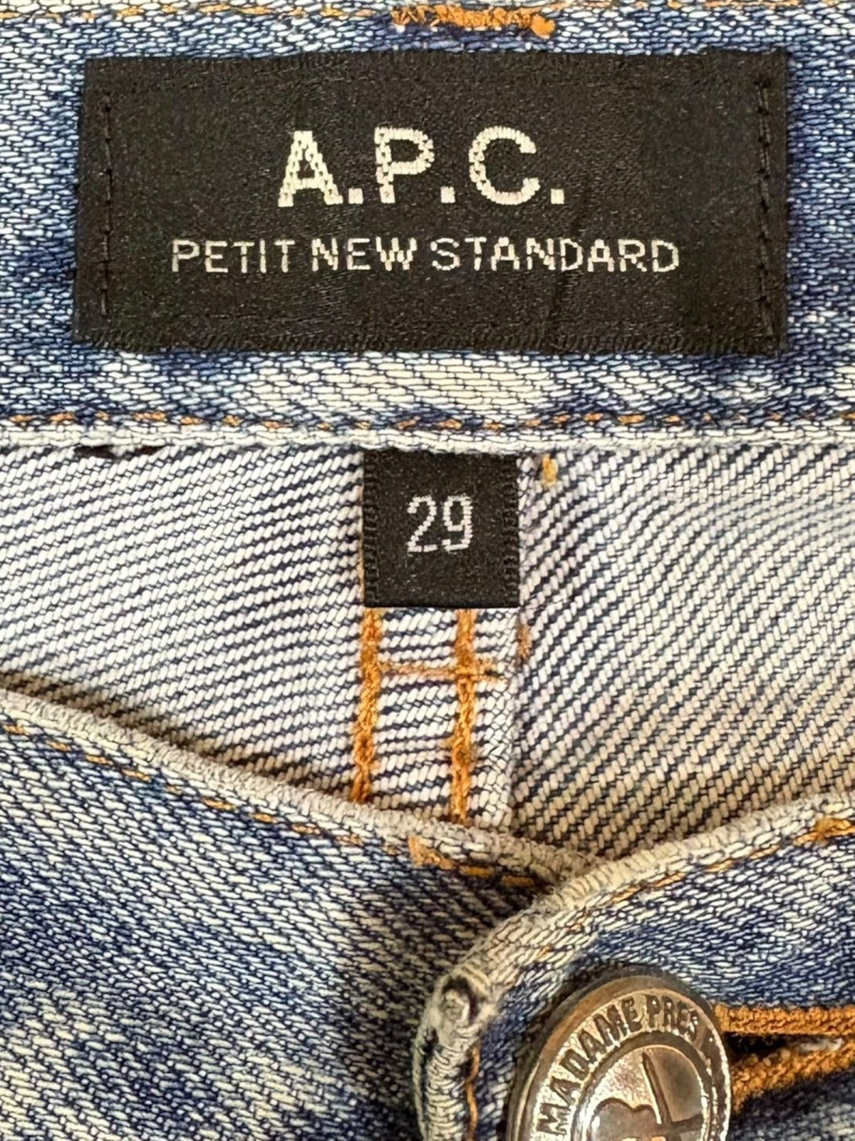 A.P.C. Vintage APC Petit New Standard Mud Wash Jeans Size US 32 / EU 48 - 10 Thumbnail