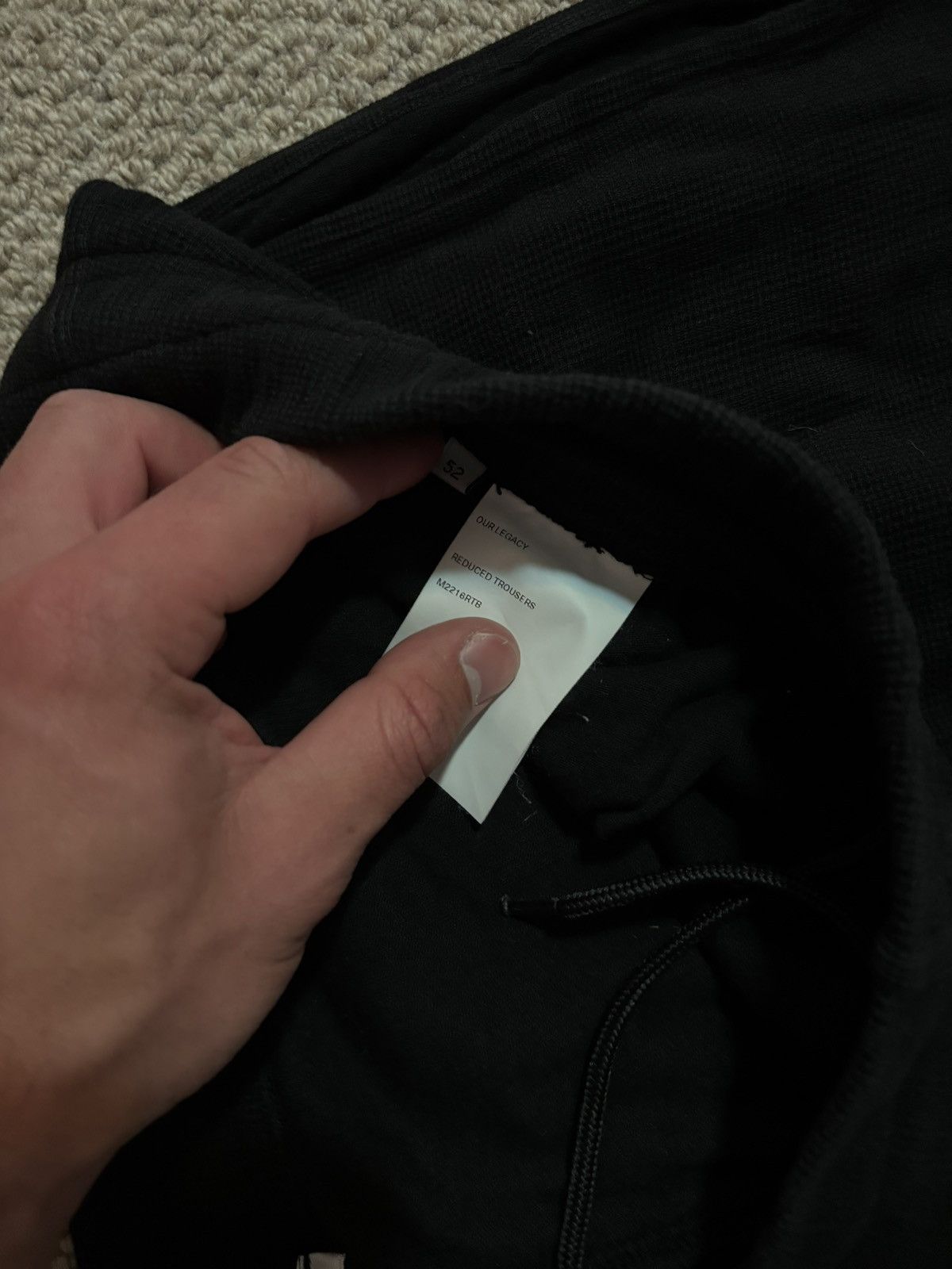 Our Legacy Our Legacy Reduced Trousers Waffle - 52 Size US 32 / EU 48 - 3 Thumbnail