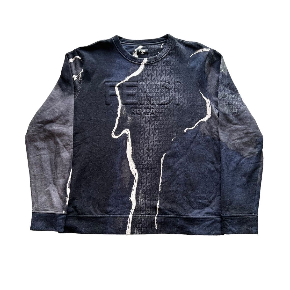 Fendi × Kim Jones FENDI 2022SS ×KIM JONES Moonlight Knit Cotton Sweater Size US XL / EU 56 / 4 - 1 Thumbnail
