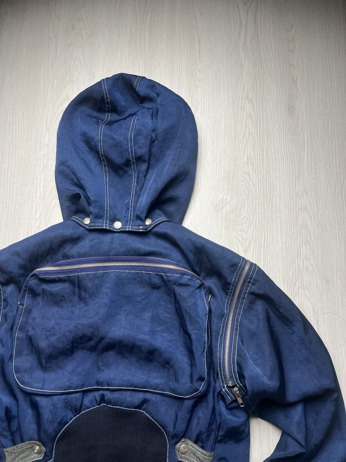 Michiko Koshino London Rare Michiko Koshino Detachable Sleeve Bomber Cargo Jacket Size US S / EU 44-46 / 1 - 5 Thumbnail