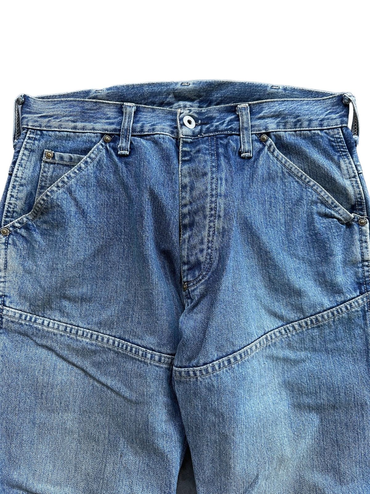 G-Star Vintage G Star Raw Denim Jeans Elwood Double Knee Size US 31 - 2 Thumbnail