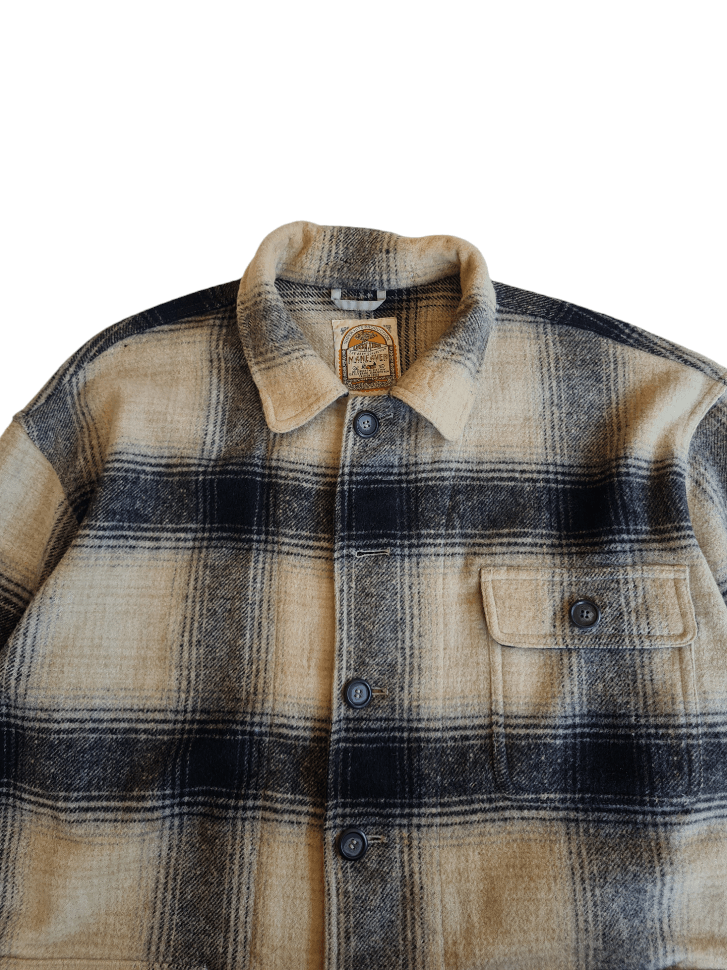 Flannel × Vintage Vintage Mane Aver Flanel Wool Jacket Size US L / EU 52-54 / 3 - 3 Thumbnail