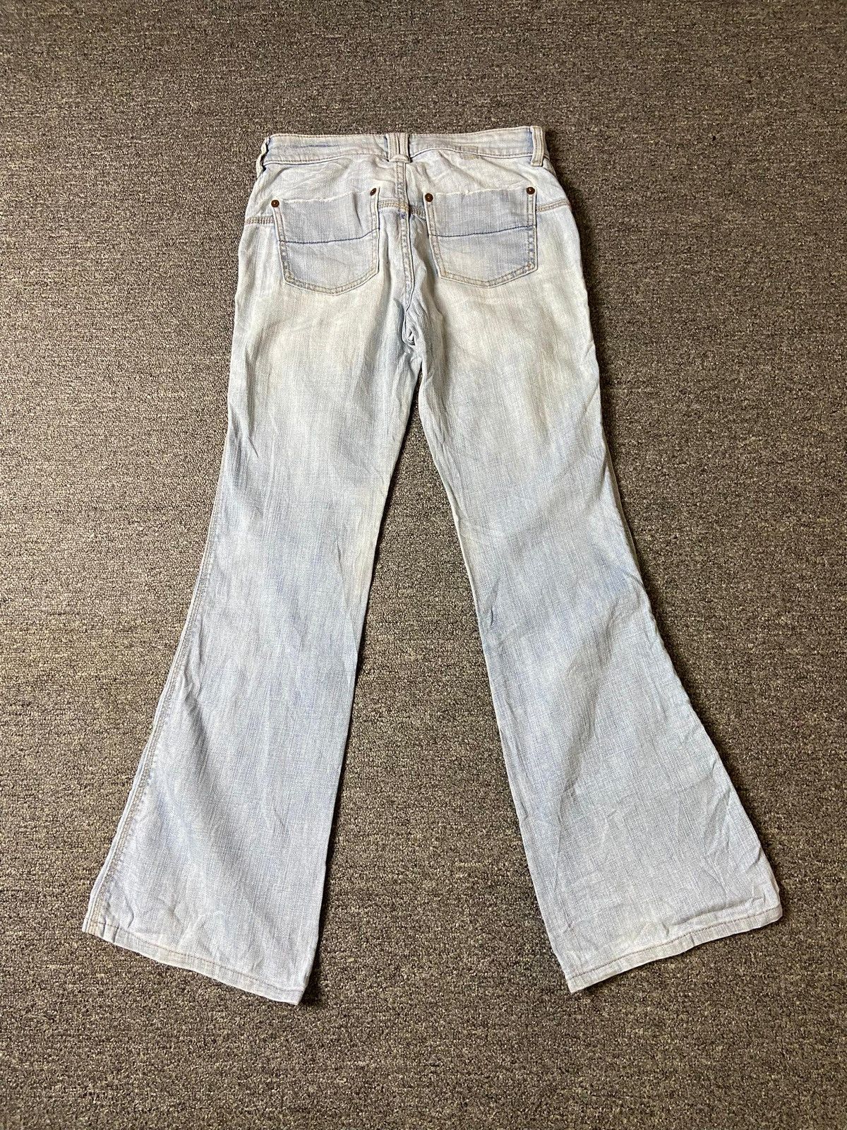 Japanese Brand × Vintage Vintage Queens Low Brand Flared Jeans (123) Size US 27 - 2 Thumbnail