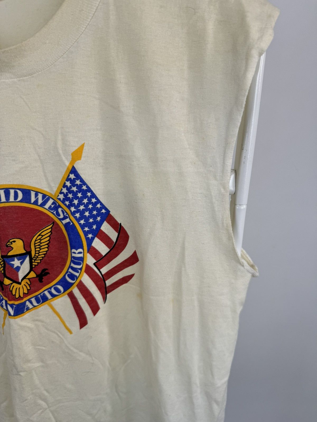 Vintage Vintage Single Stitch Mid West American Auto Club Tank Top Size US L / EU 52-54 / 3 - 3 Thumbnail