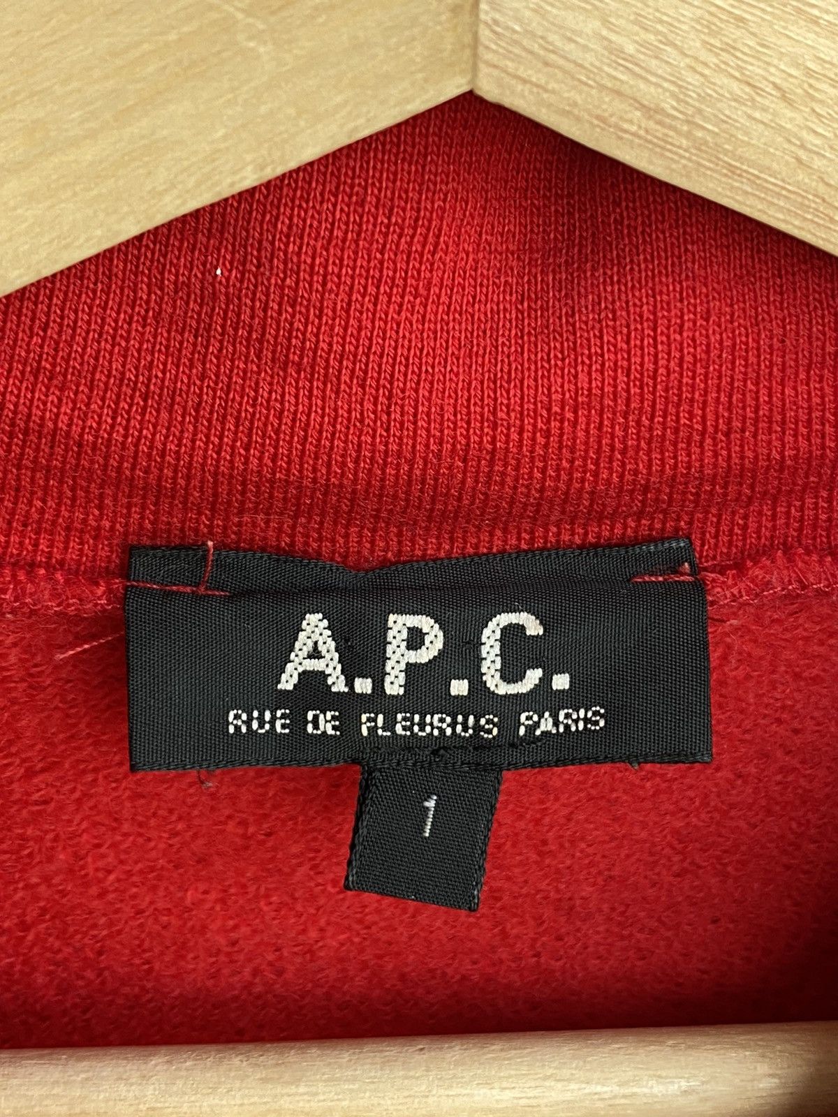 A.P.C. × Vintage Vintage APC Red Sweater / Stone Travis Scott Island Size US M / EU 48-50 / 2 - 3 Thumbnail